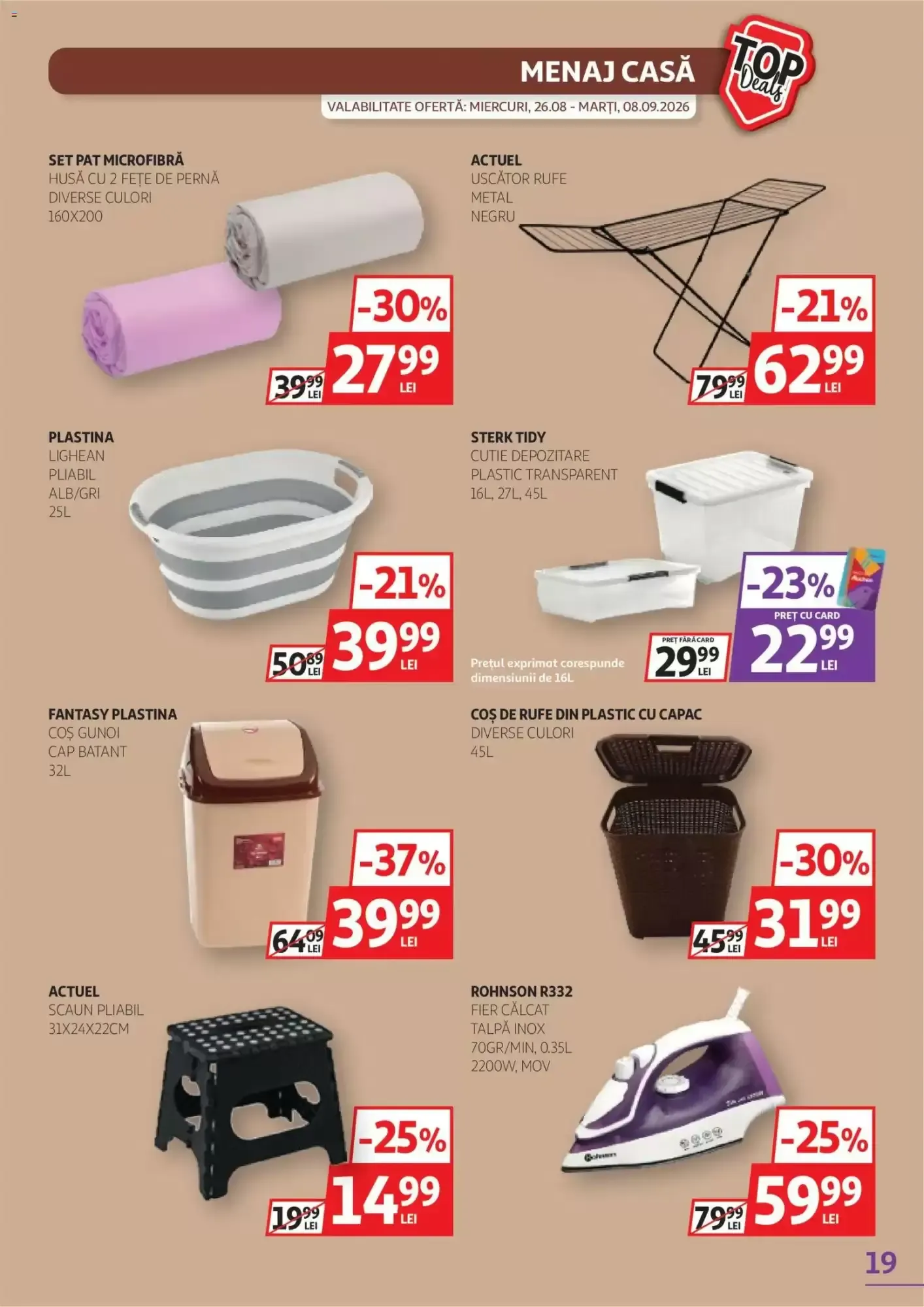 Catalog Catalog Auchan de la 26 august până la 8 septembrie 2026 - Revista Pagina 19