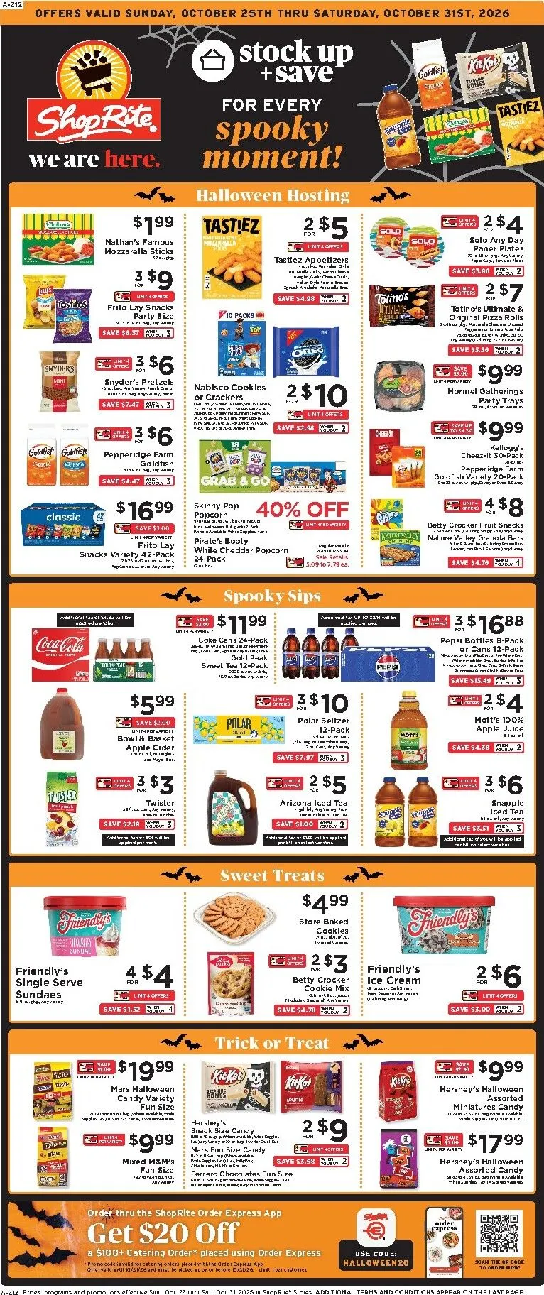 Weekly ad Current ShopRite leaflet valid from Sunday 10/25/2026 to Saturday 10/31/2026 from October 25 to October 31 2026 - Page 1