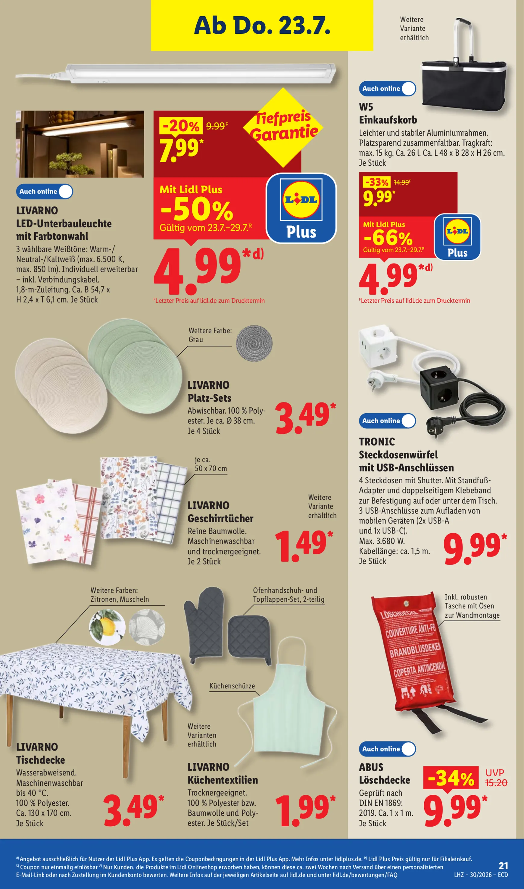 Lidl: Sparen beim Preisführer von 20. Juli bis 25. Juli 2026 - Prospekt seite 46