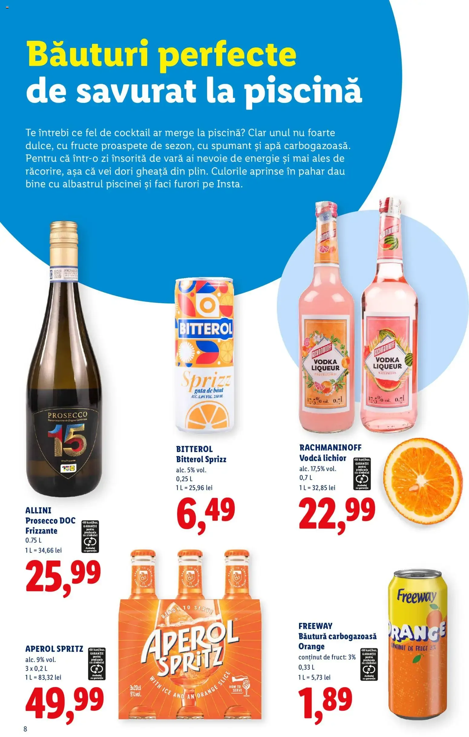 Catalog Băuturi pentru o vară distractivă. Știi că merită. de la 13 iulie până la 13 septembrie 2026 - Revista Pagina 8