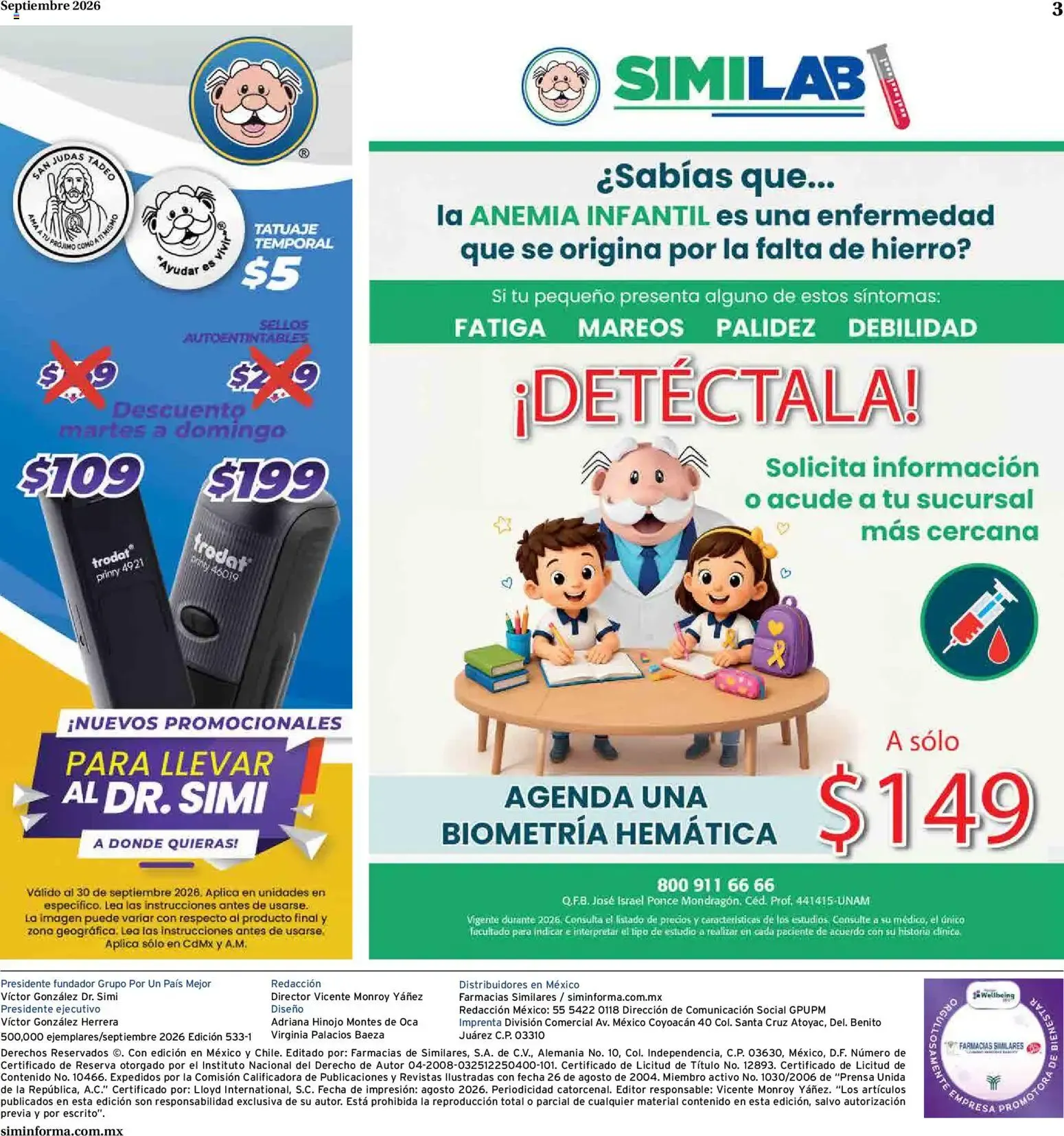 Catálogo de Horóscopos y 29° Aniversario de Farmacias Similares 1 de septiembre al 30 de septiembre 2026 - Pagina 3