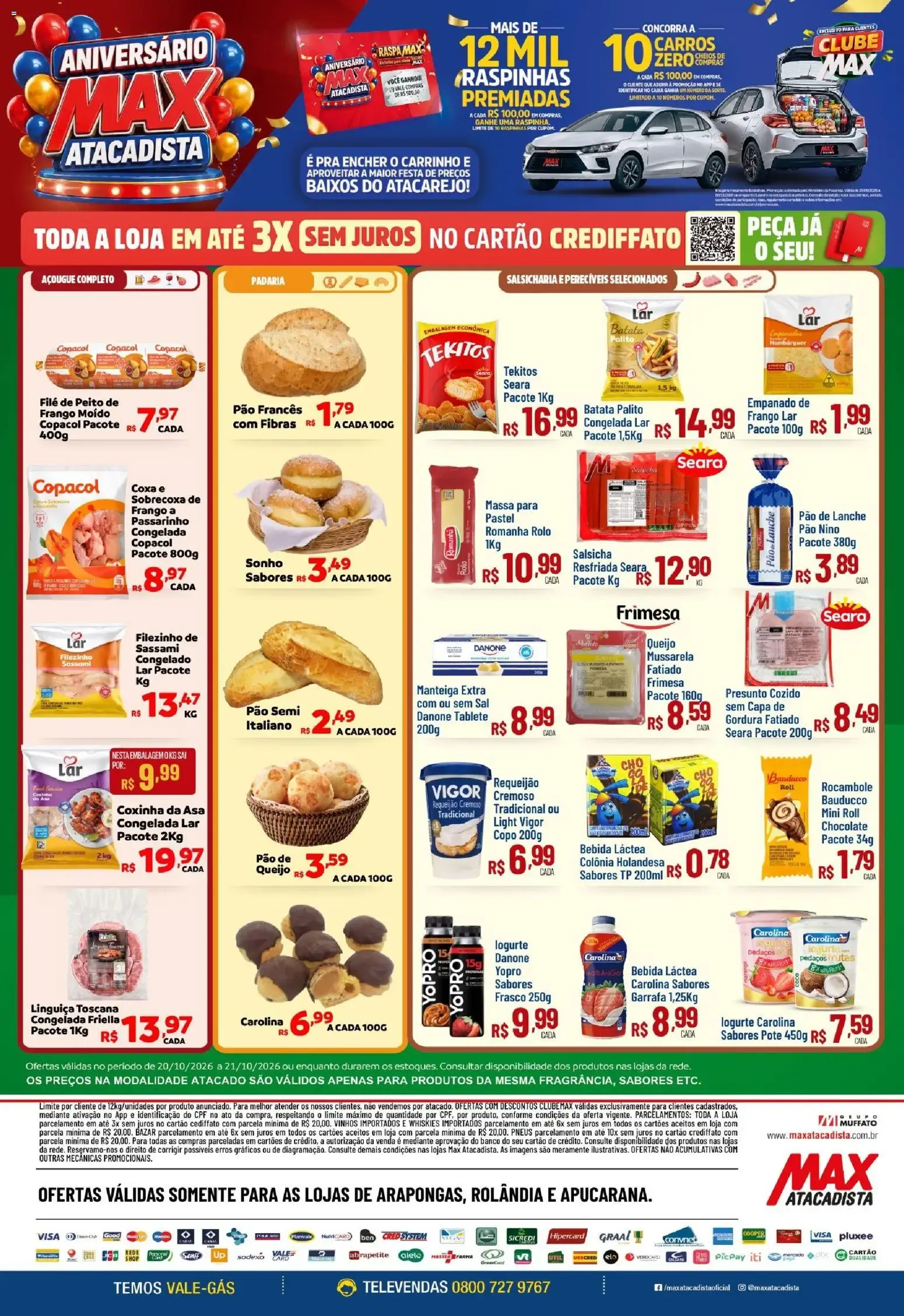 Encarte de Aniversário Max Atacadista - Feira 20 de outubro até 21 de outubro 2026 - Pagina 2