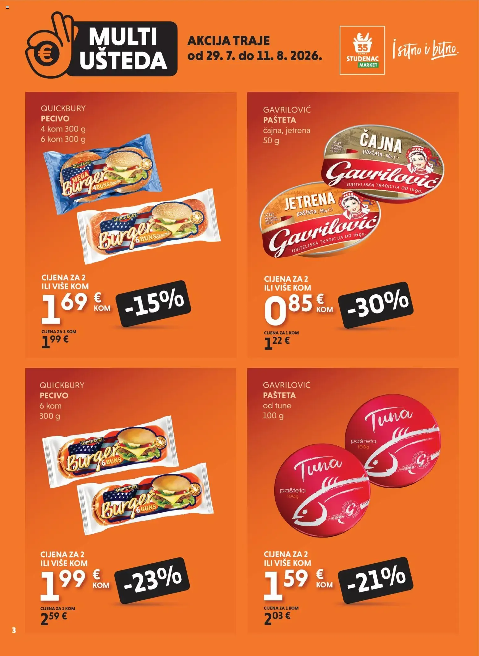 Katalog Multi Ušteda: Uzmi više, plati manje od 29. srpnja do 11. kolovoza 2026. - Pregled Stranica 3