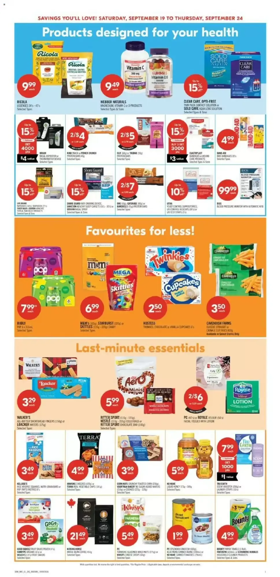 Shoppers Drug Mart flyer week 38 from September 19 to September 24 2026 - flyer page 16