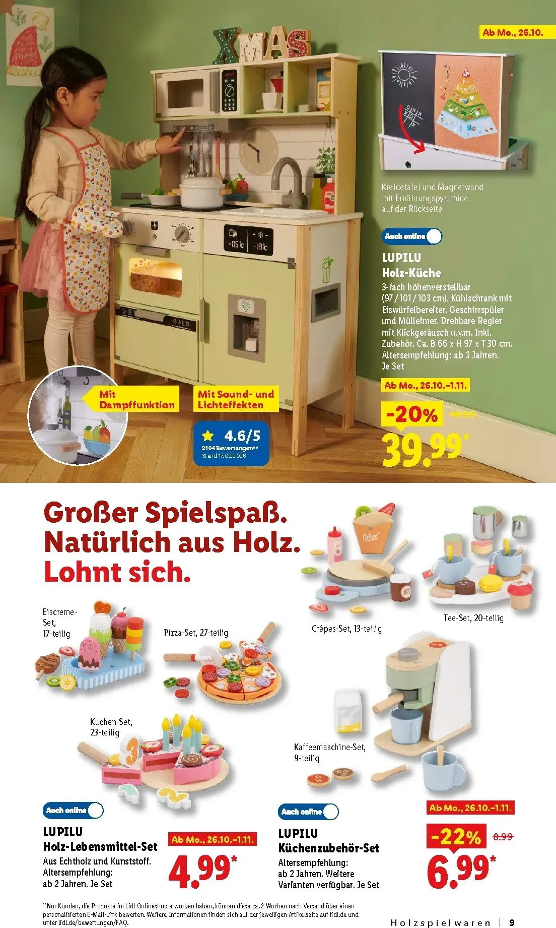 Lidl - Entdecke zahlreiche Geschenkideen Prospekt – von Montag 19.10.2026 bis Donnerstag 24.12.2026 von 26. Oktober bis 24. Dezember 2026 - Prospekt seite 9