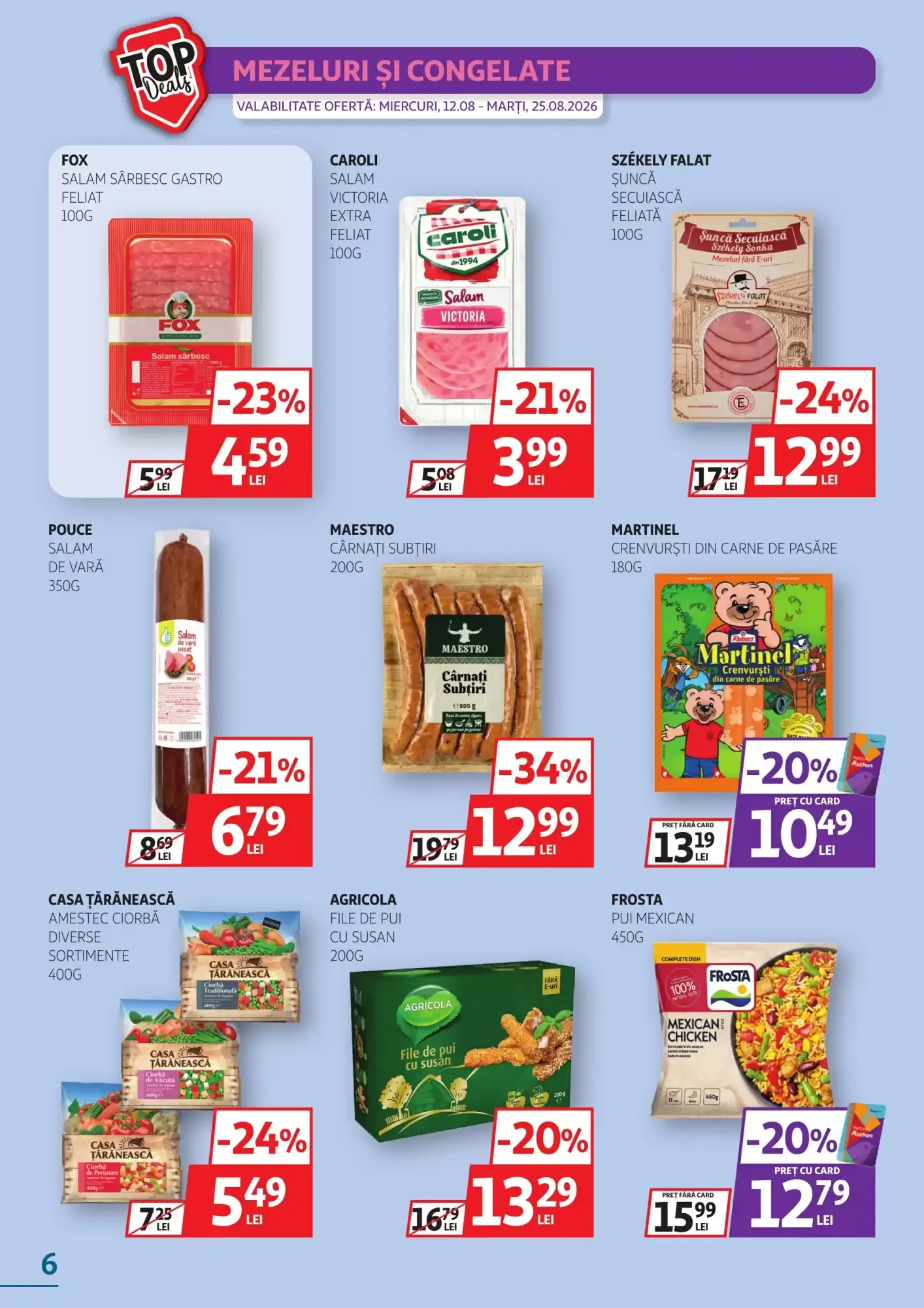 Catalog Noile oferte miercuri, 12.08 - marți, 25.08.2026 de la 12 august până la 25 august 2026 - Revista Pagina 6