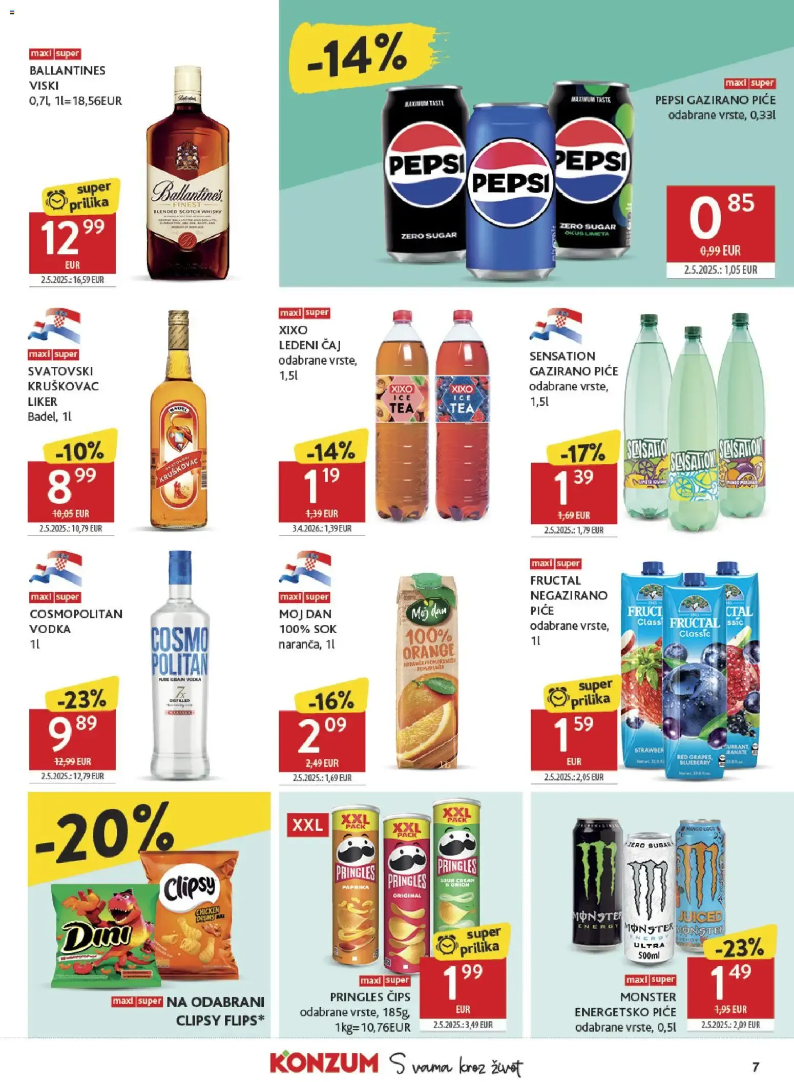 Katalog Konzum Katalog novi od 04.08.2026 na listanje > letak digitalni od 4. kolovoza do 11. kolovoza 2026. - Pregled Stranica 7