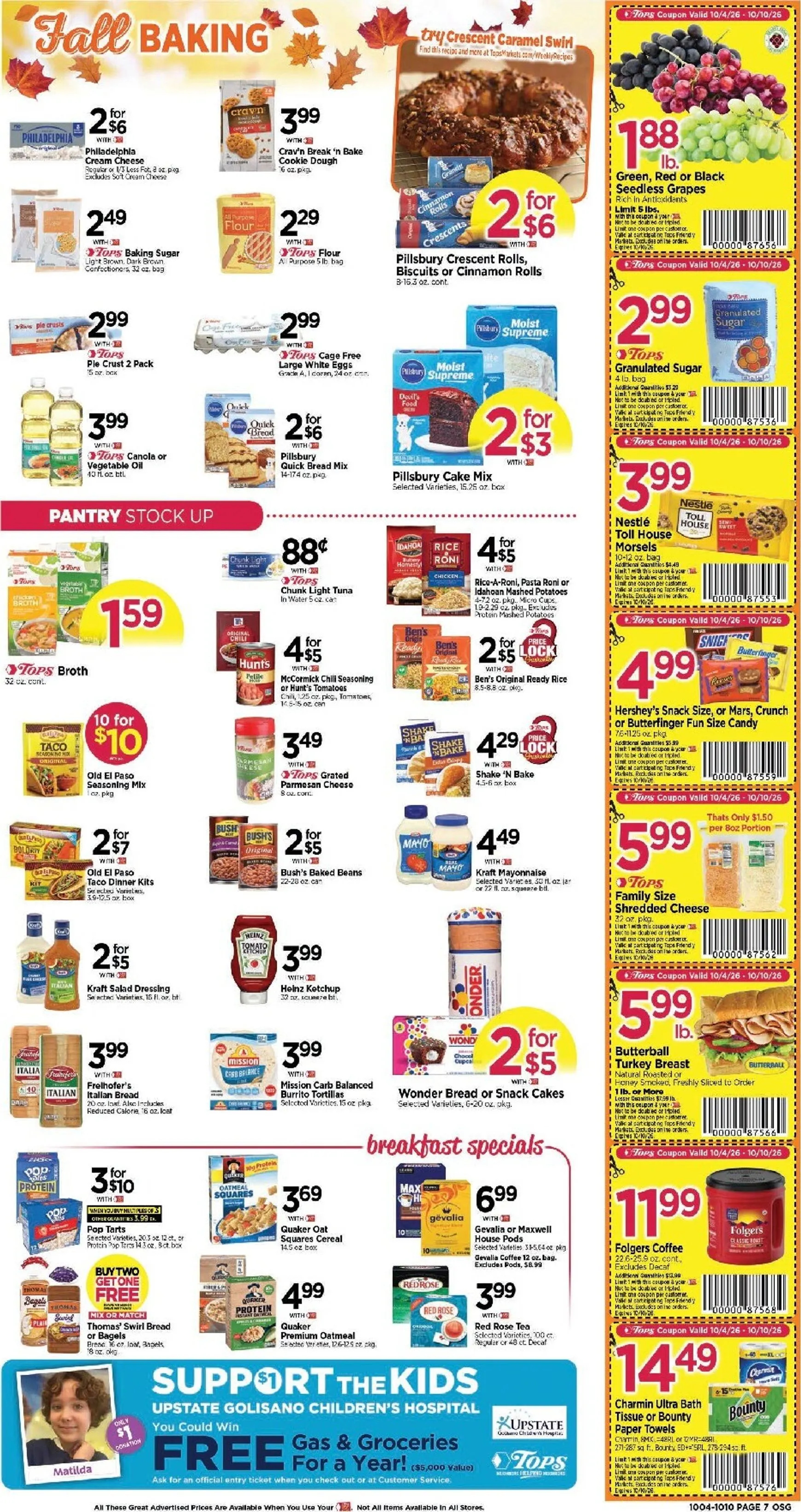 Weekly ad Current Tops Markets leaflet valid from Sunday 10/04/2026 to Saturday 10/10/2026 from October 4 to October 10 2026 - Page 9