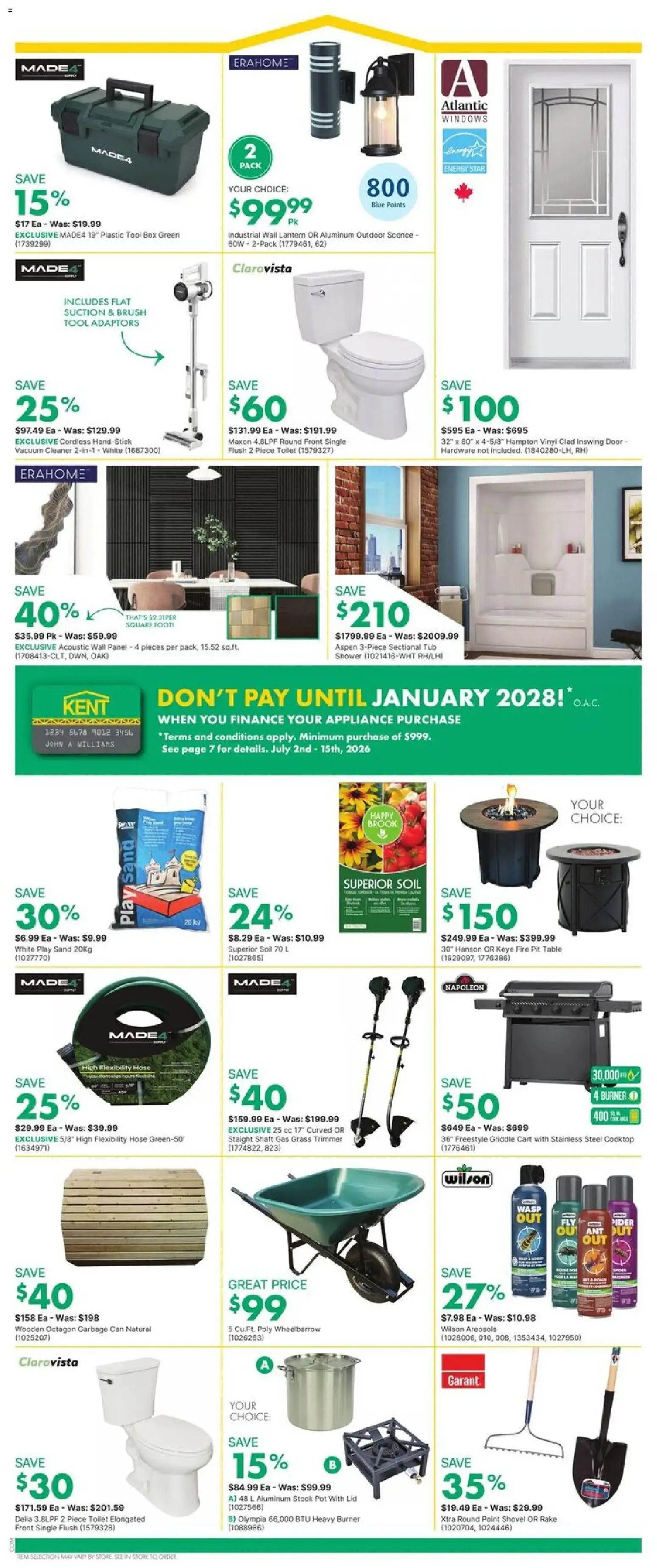 Kent Save The Tax Storewide from July 9 to July 15 2026 - flyer page 2