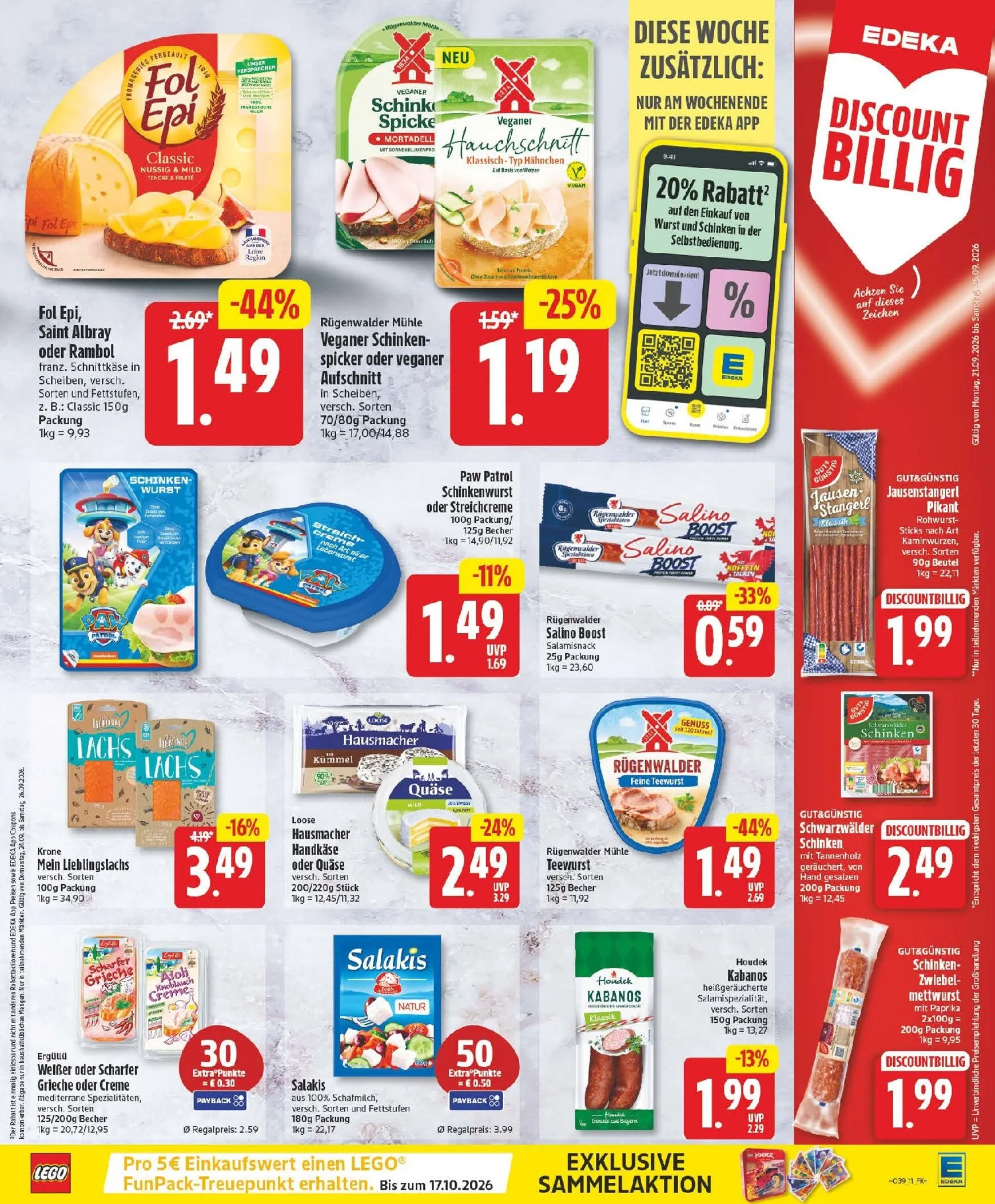 MIT DER EDEKA APP SPARST DU NOCH MEHR! von 21. September bis 26. September 2026 - Prospekt seite 11