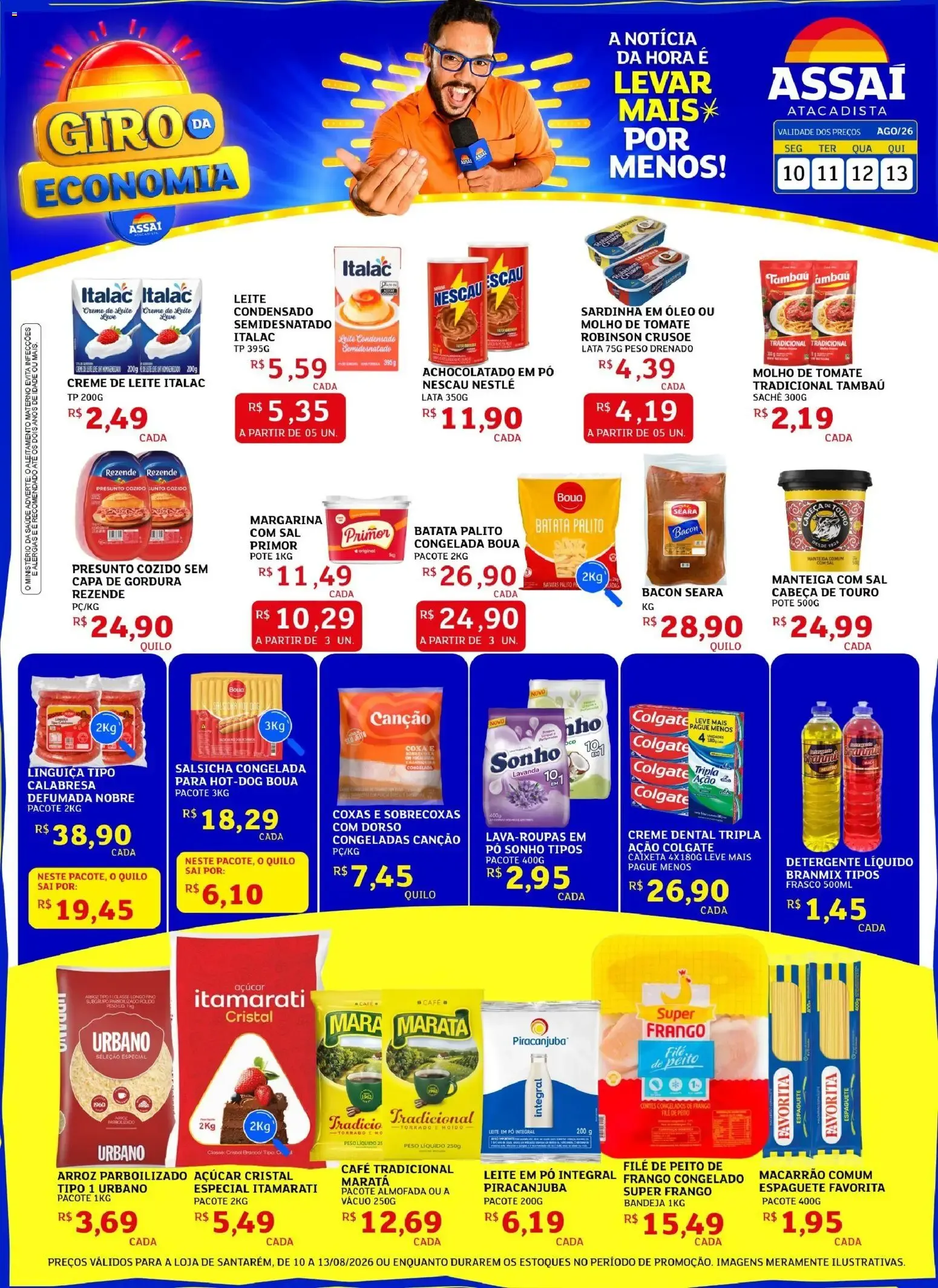 Encarte de Assaí Atacadista ofertas - PA de 10/08/2026 | Promoções Online 10 de agosto até 13 de agosto 2026 - Pagina 1