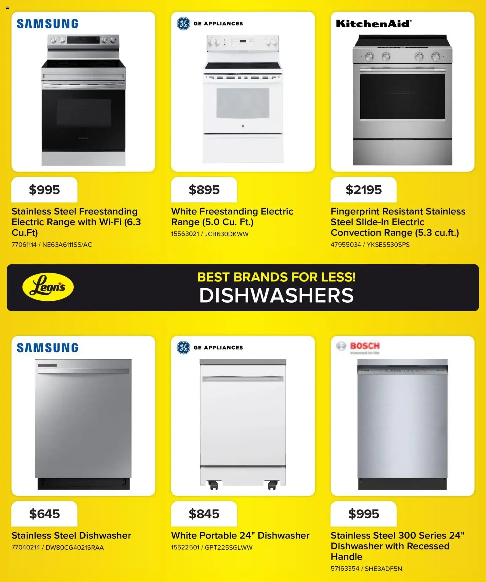 Leon's flyer - BBFL Appliances from Oct 29, 2026 > weekly specials & deals from October 29 to November 4 2026 - flyer page 5