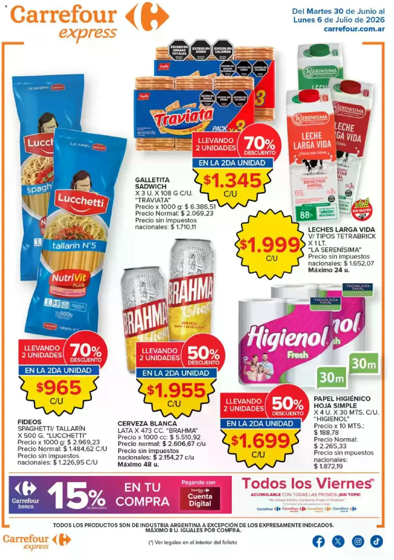 Ofertas de Carrefour Express Ofertas del 30/06/2026 - 06/07/2026 30 de junio al 6 de julio 2026 - Página 1 del catálogo