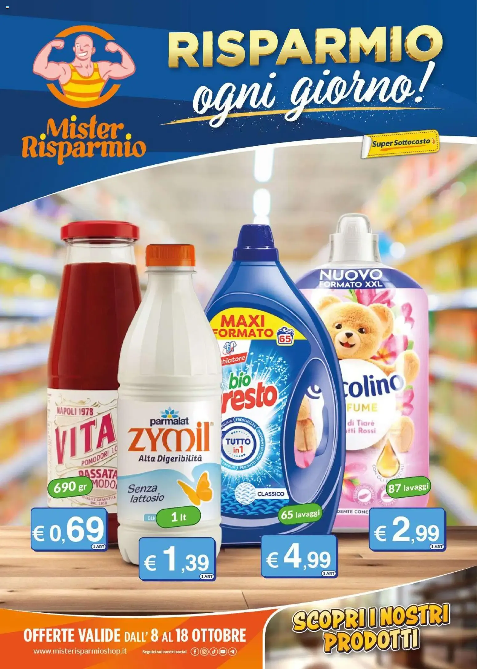 Mister Risparmio volantino dal 08/10/2026 - online Offerte