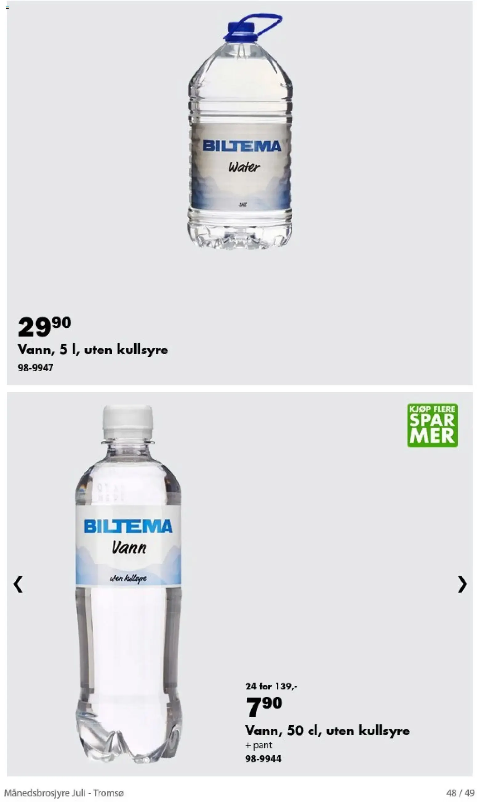 Biltema Månedsbrosjyre Juli - National (01/07/2026 - 30/07/2026) - Kundeavis og tilbud fra 1. juli til 30. juli 2026 - kundeavisside 48