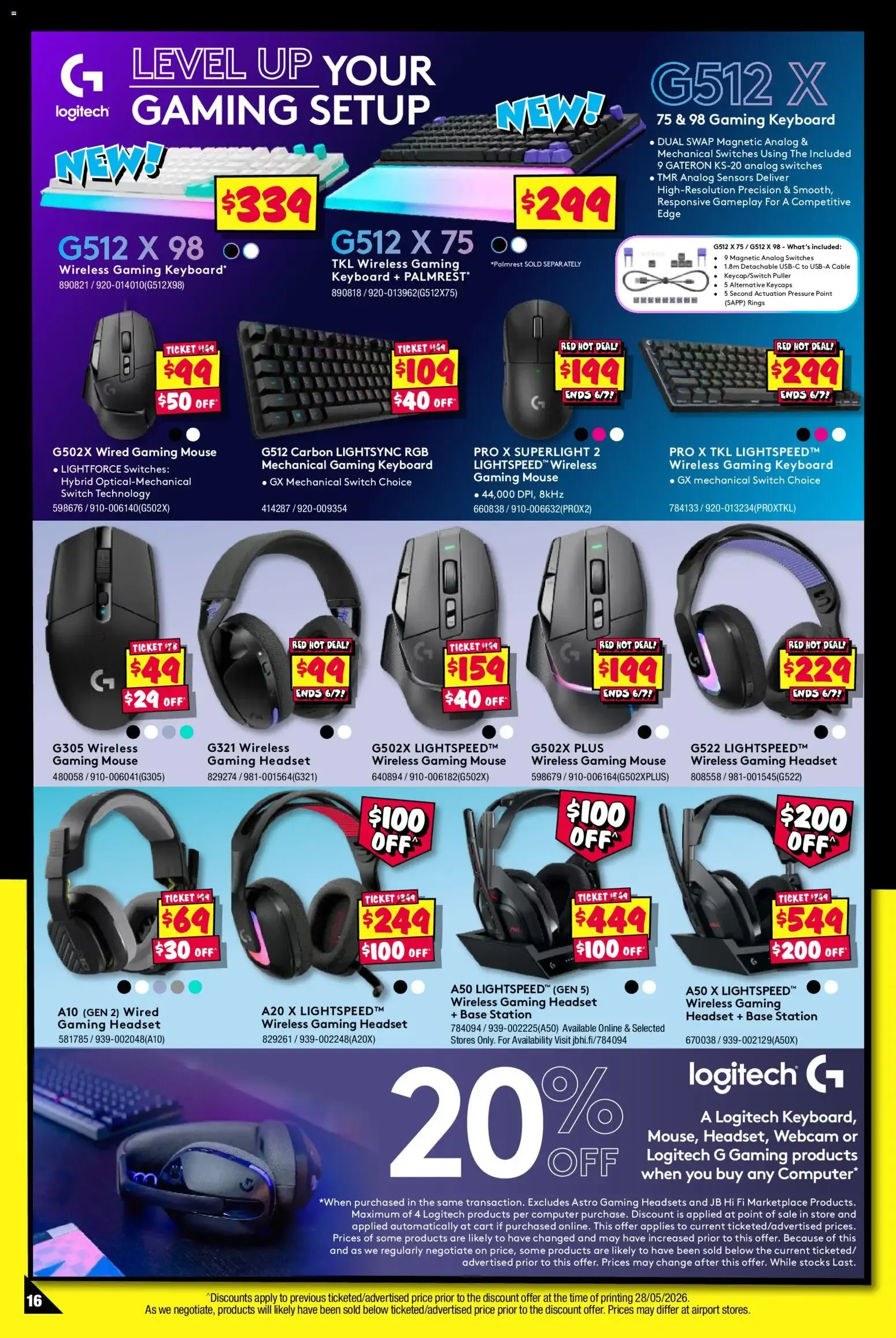 JB Hi-Fi: Gear Up Gaming Sale - Catalogue valid from 9 June to 6 July 2026 - page 16