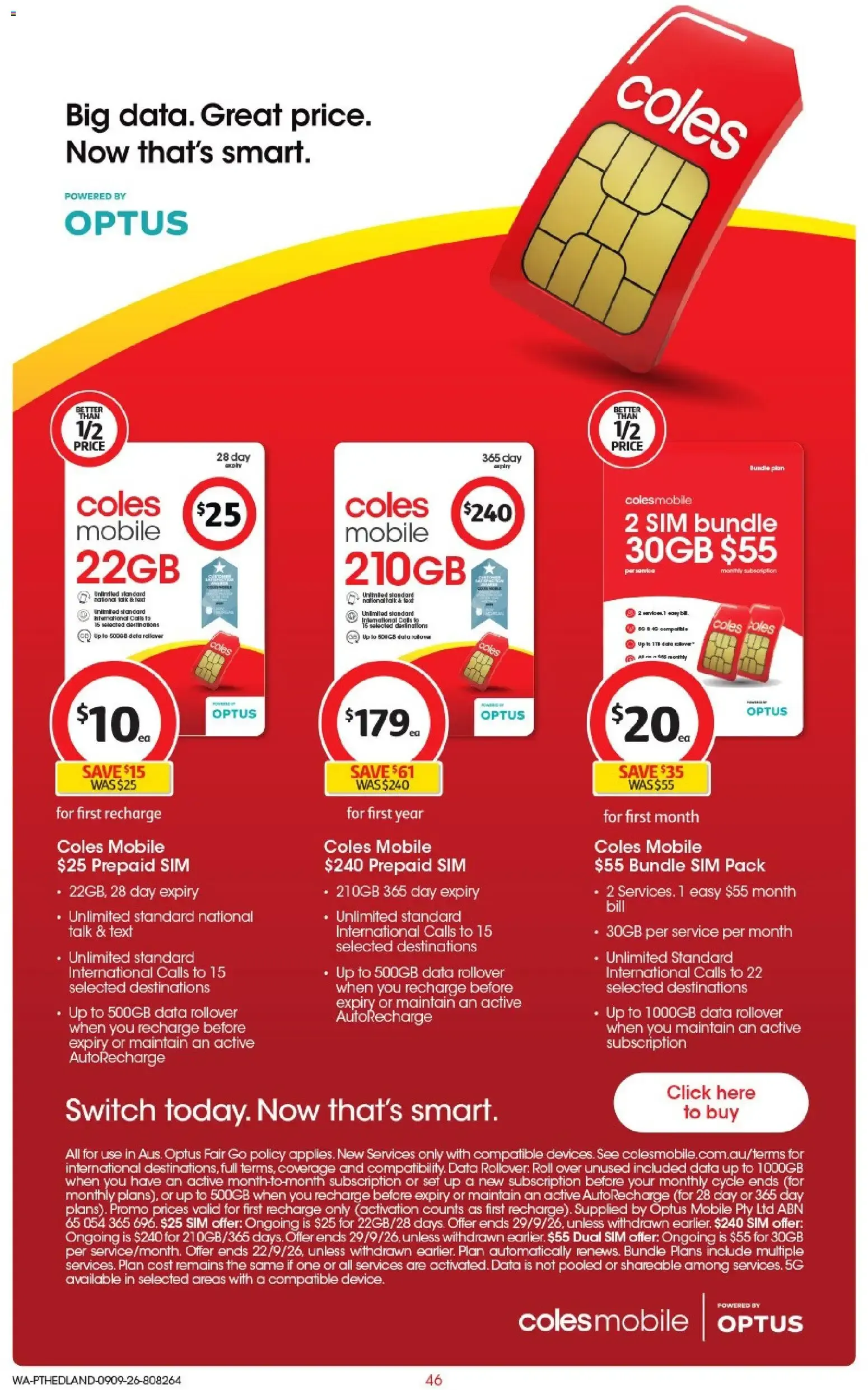 Coles catalogue valid from 09/09/2026 > Online Australia - Catalogue valid from 9 September to 15 September 2026 - page 45
