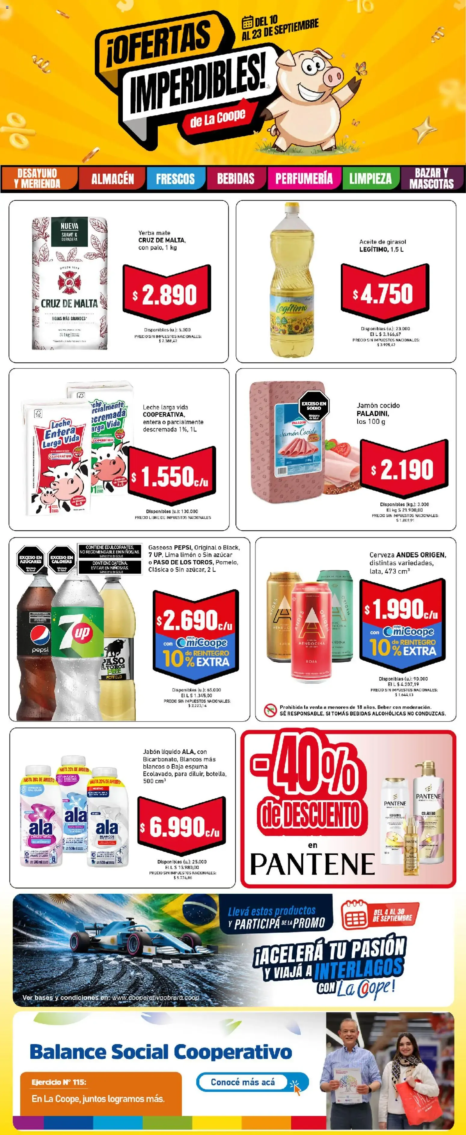 Ofertas de Ofertas Imperdibles! de La Coope 10 de septiembre al 23 de septiembre 2026 - Página 1 del catálogo