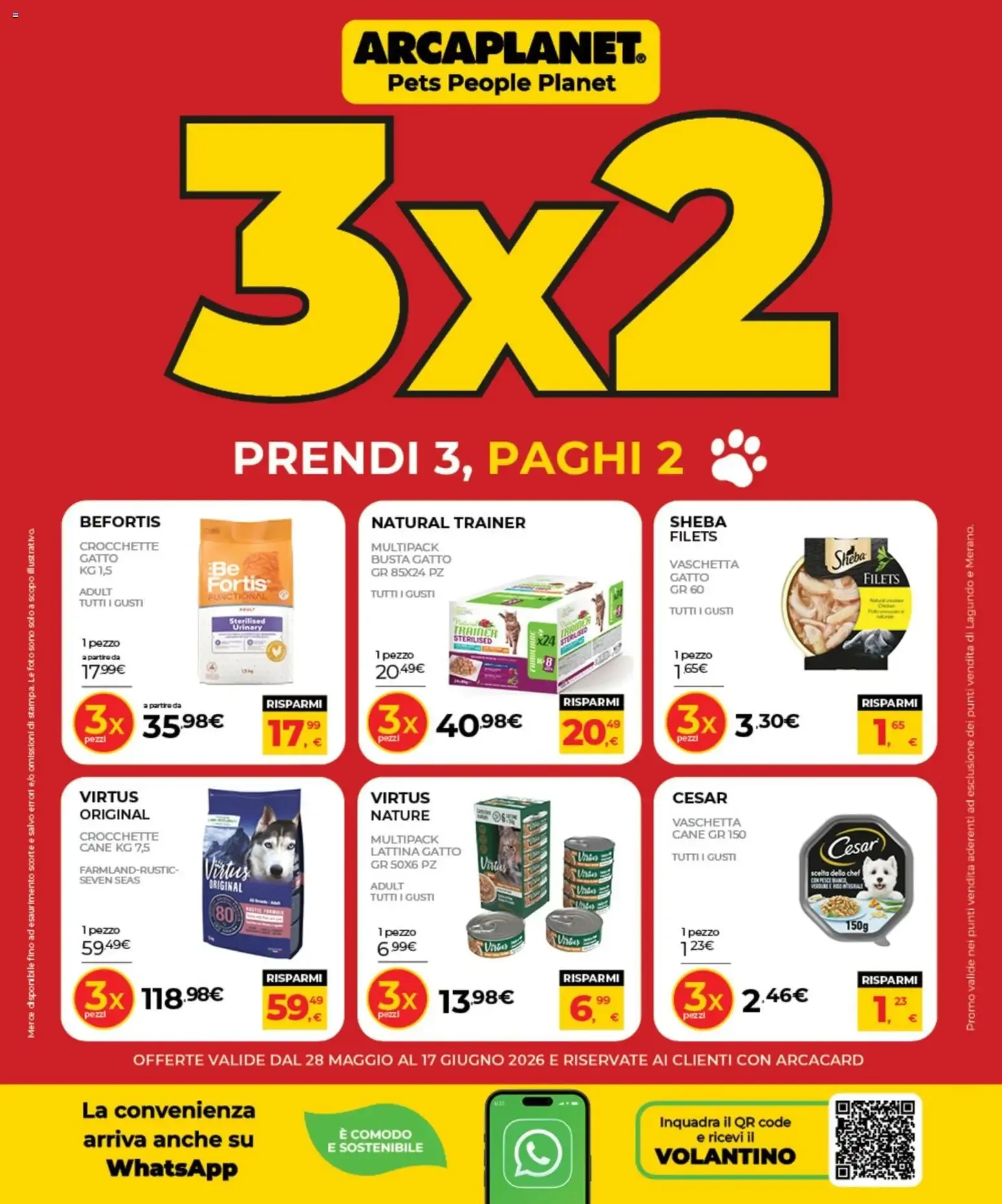 Arcaplanet volantino dal 28/05/2026 - online Offerte da 28 maggio a 17 giugno di 2026 - Pagina del volantino 1