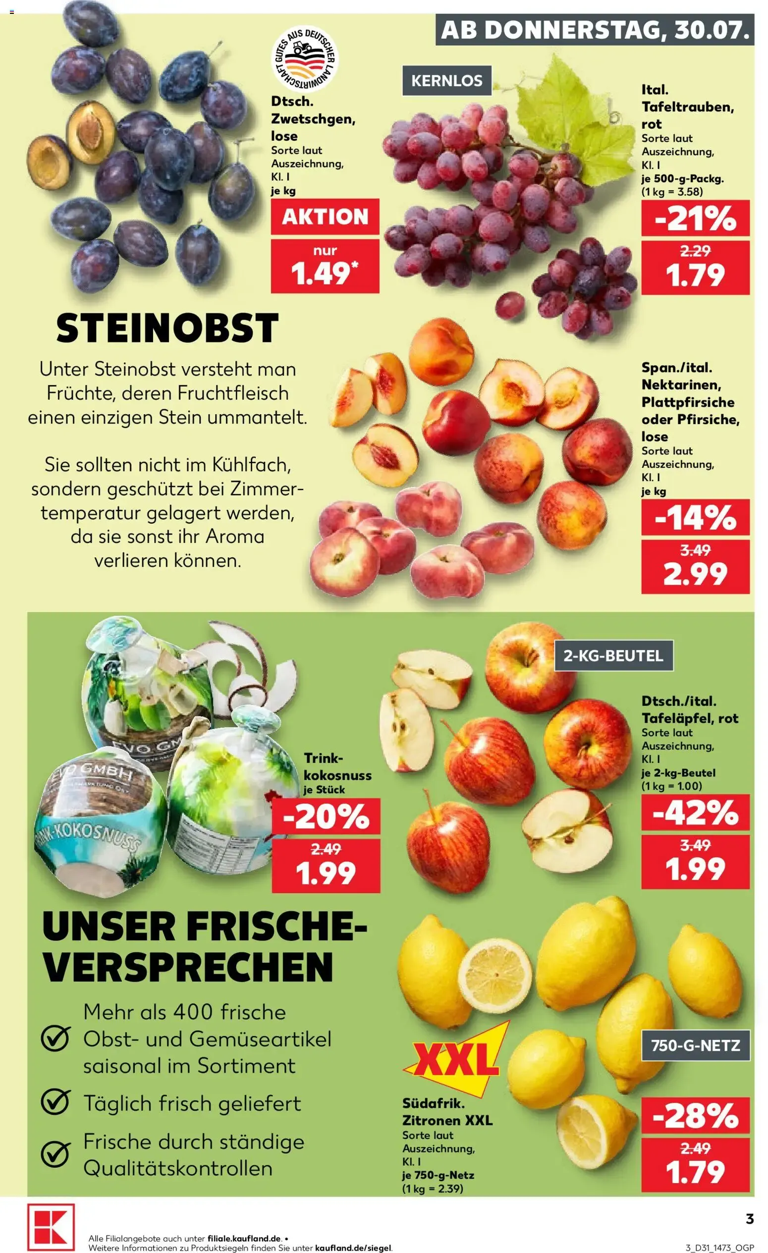 Prospekt Kaufland ab 30.07.2026 » Angebote Online zum Blättern von 30. Juli bis 5. August 2026 - Prospekt seite 3