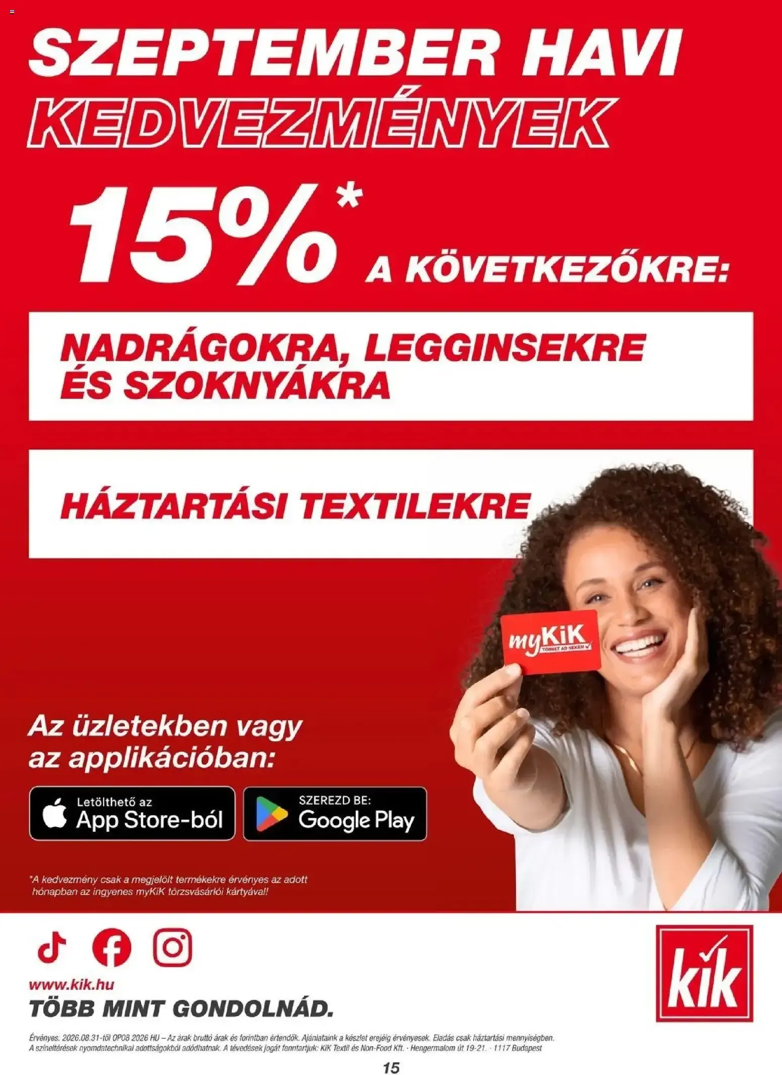 Katalógus TÖBBET AZ ŐSZRE ÉS A KÜLÖNLEGES PILLANATOKRA. augusztus 31.-tól szeptember 6.-ig 2026. - Oldal 15