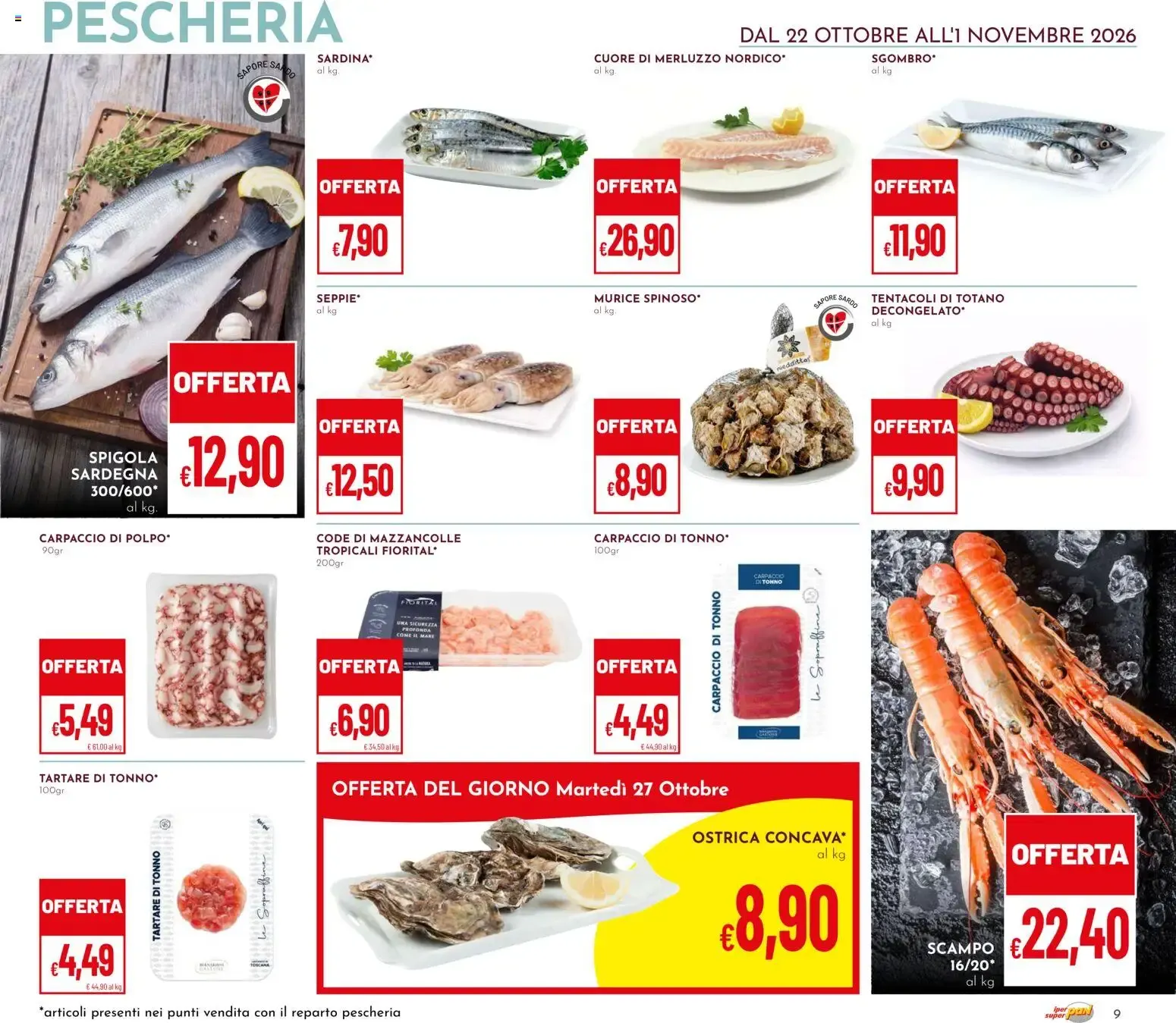 Brochure Iper Pan & Superpan: Sottofreschi da 22 ottobre a 1 novembre di 2026 - Pagina del volantino 9