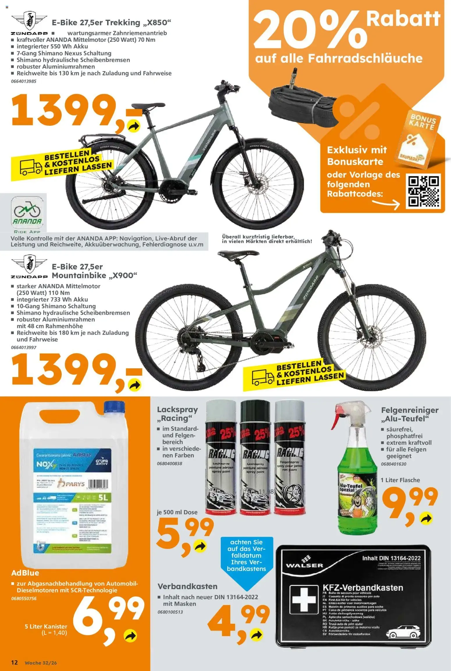 Globus Baumarkt Prospekt von 3. August bis 8. August 2026 - Prospekt seite 12