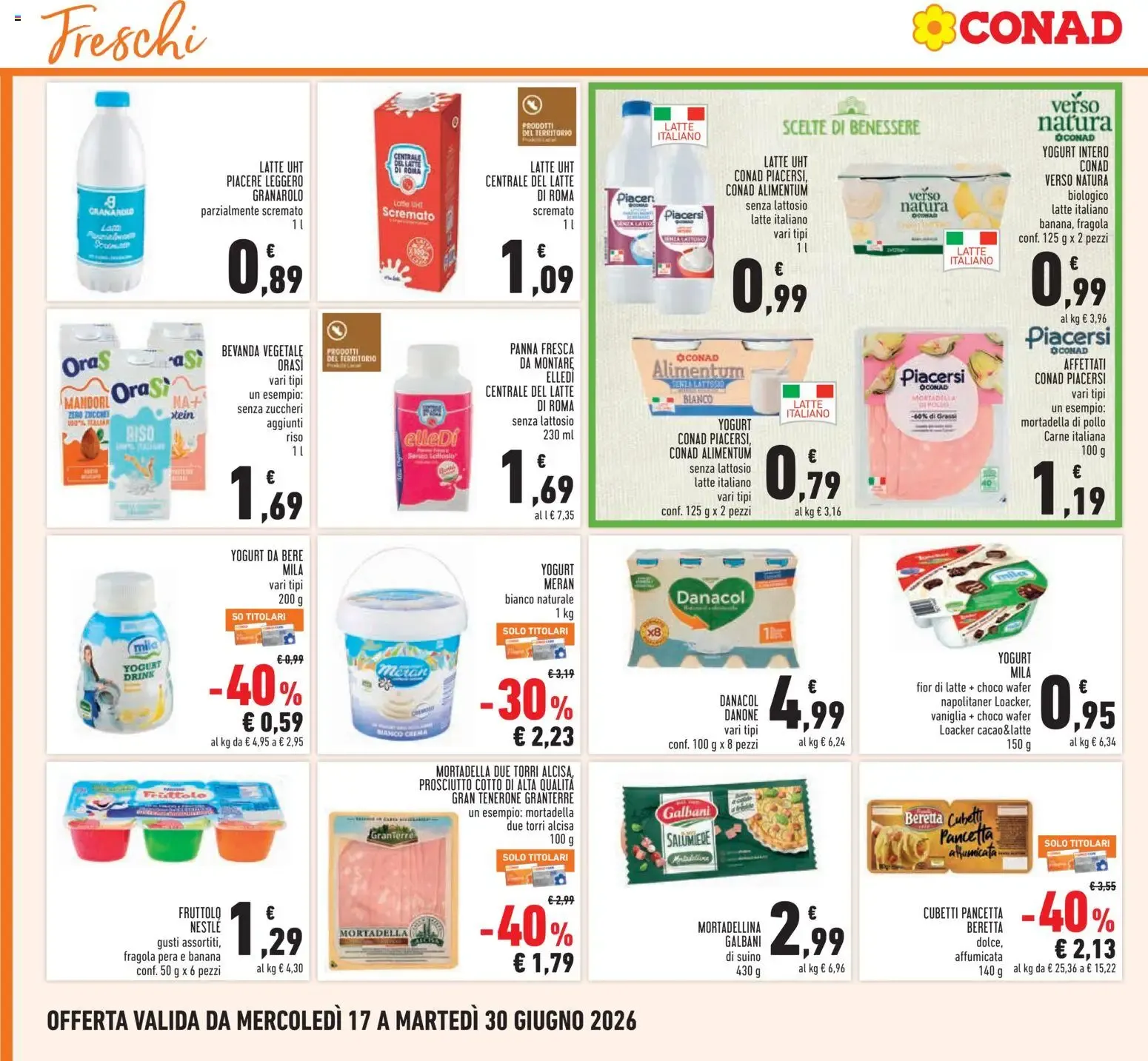 Volantino Conad dal 17/06/2026 > Anteprima da 17 giugno a 30 giugno di 2026 - Pagina del volantino 8