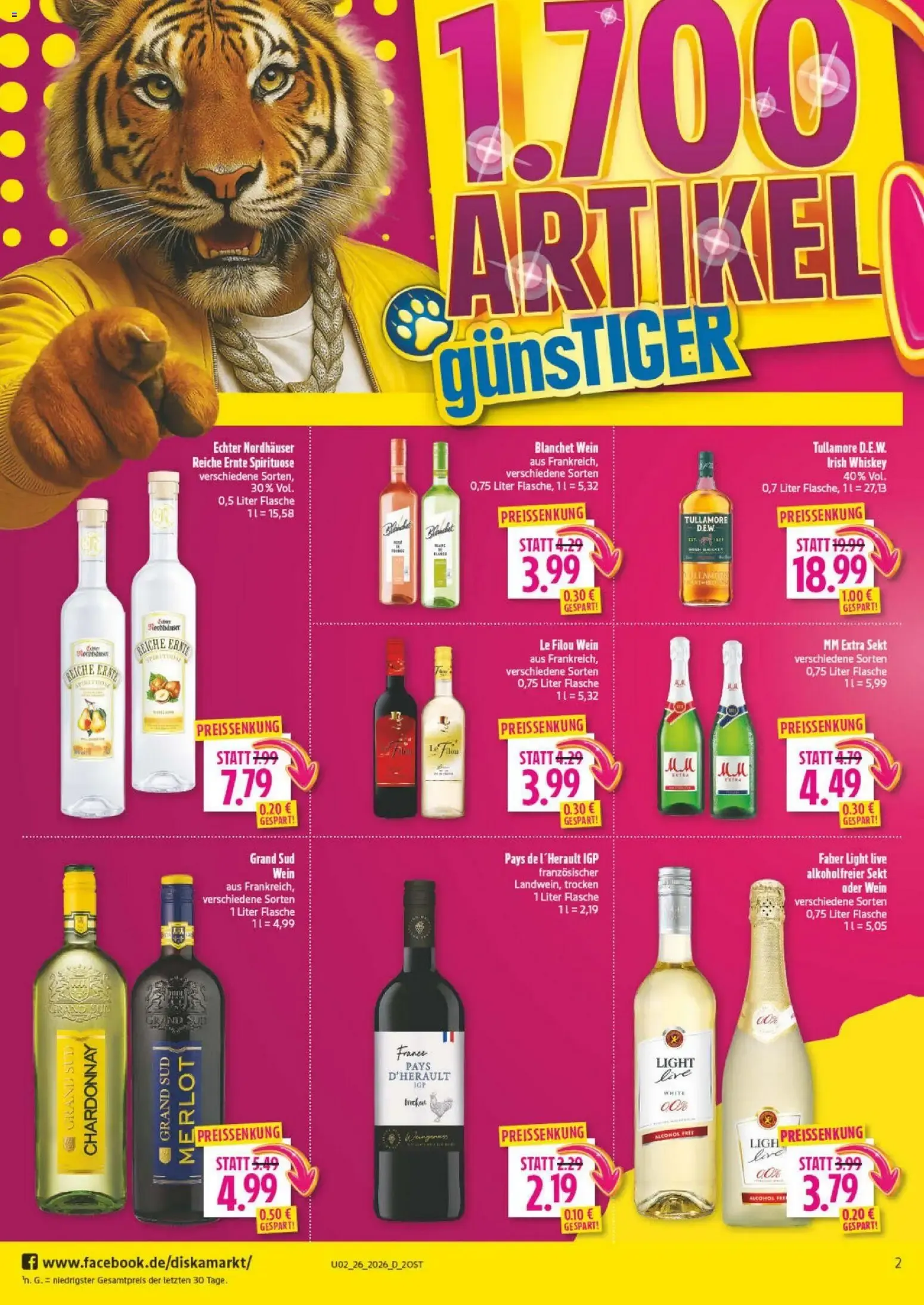 Diska - 1700 Artículos con Precio Reducido von 22. Juni bis 27. Juni 2026 - Prospekt seite 2
