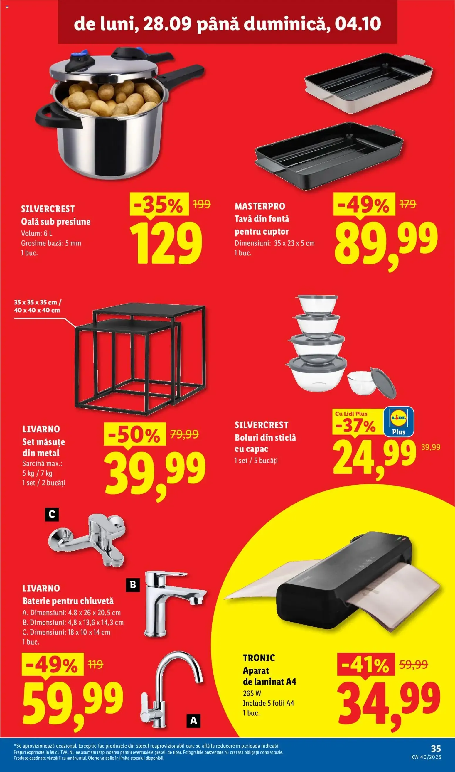 Catalog Catalog LIDL 28.09.2026 - Oferta și Revista online de la 28 septembrie până la 4 octombrie 2026 - Revista Pagina 34