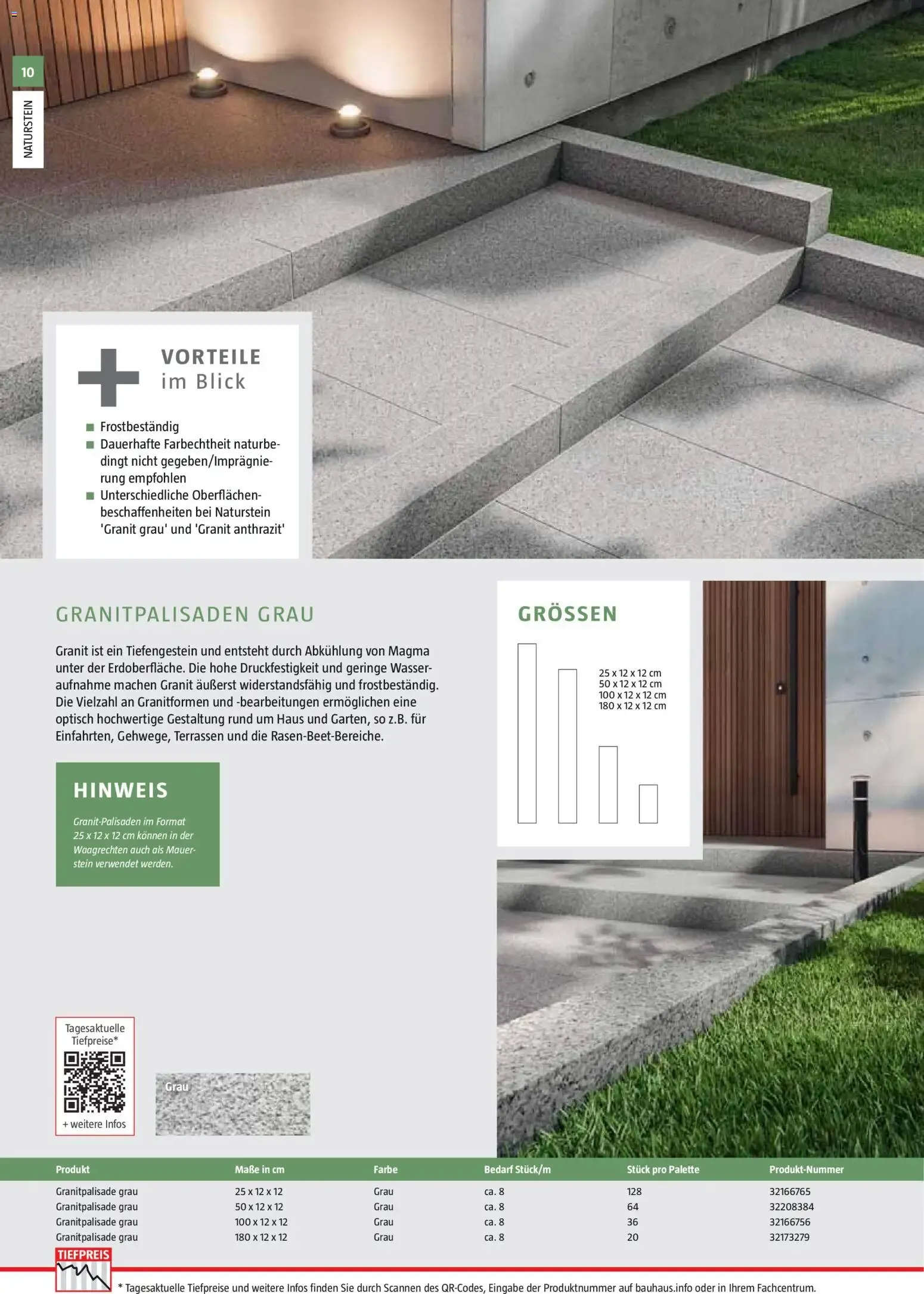 Bauhaus Gartenbaumaterialien von 01.04.2026 - Aktuelle Angebote von 1. April bis 30. Juni 2026 - Flugblätt seite 10