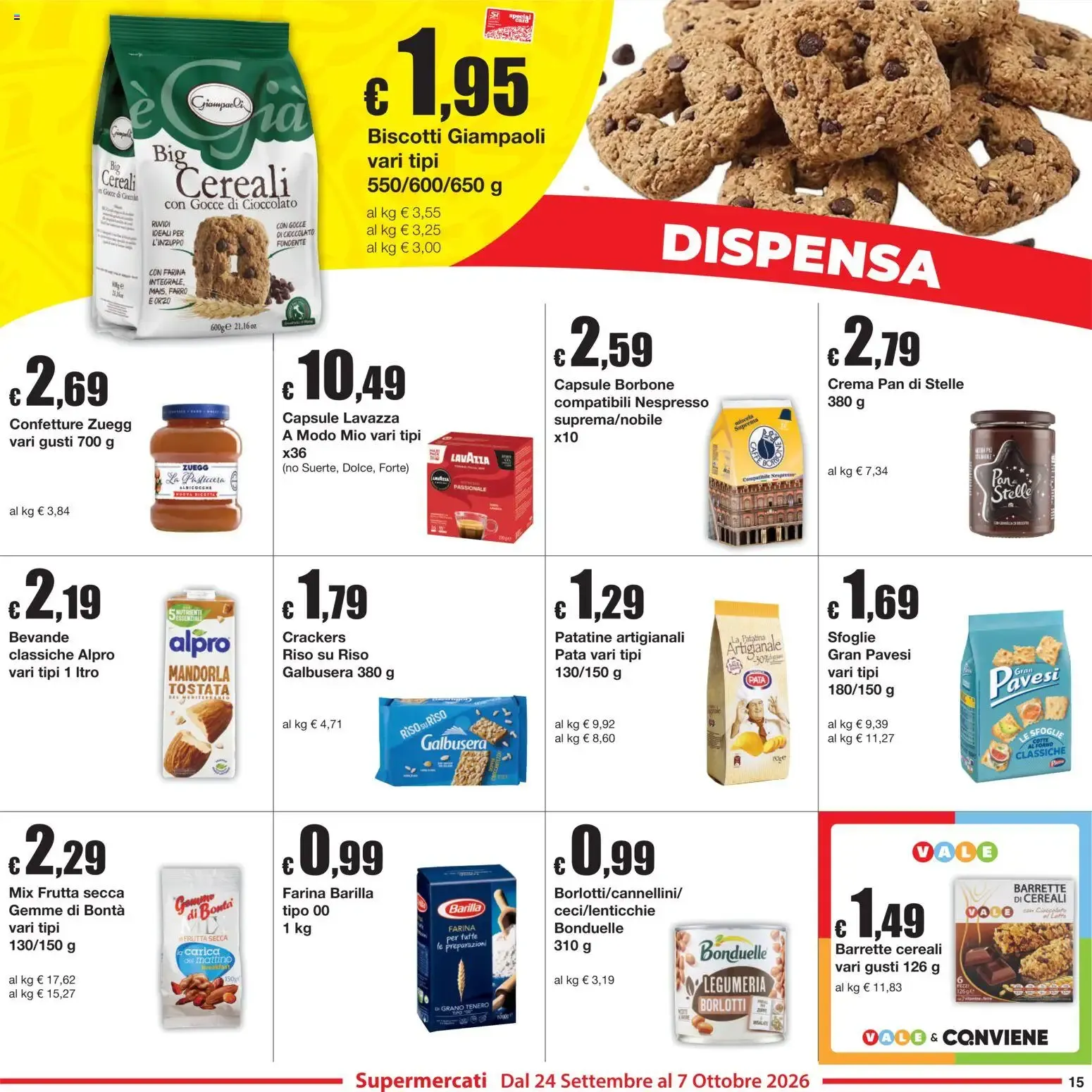 Sì con Te volantino dal 24/09/2026 - online Offerte da 24 settembre a 7 ottobre di 2026 - Pagina del volantino 15