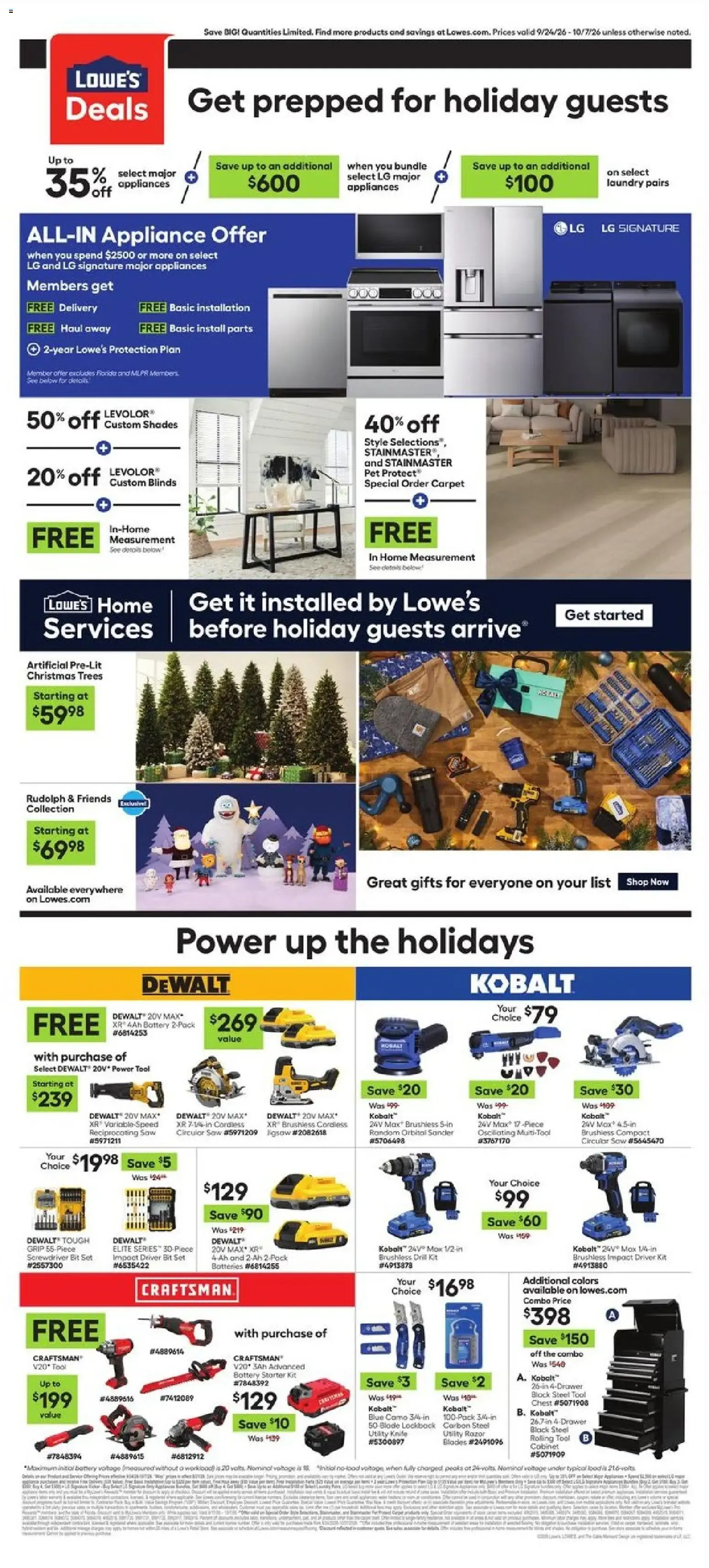 Weekly promotion Lowe's Weekly Ad (09/24 - 10/07 2026) - Flyer spanning from September 24 to October 7 2026 - Page 2 for Catalogue 365