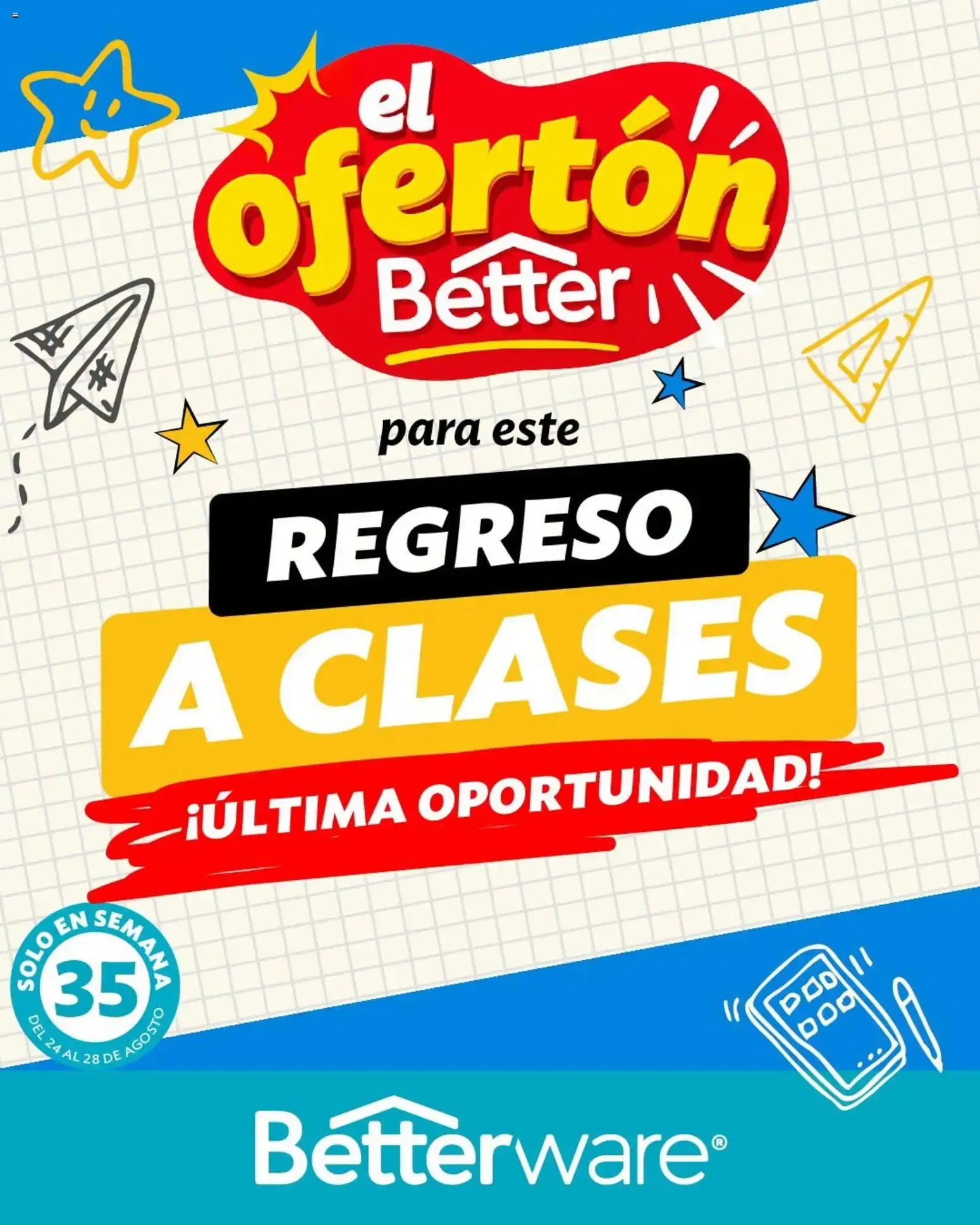 Catálogo de El Ofertón Betterware - Regreso a Clases 24 de agosto al 28 de agosto 2026 - Pagina 1
