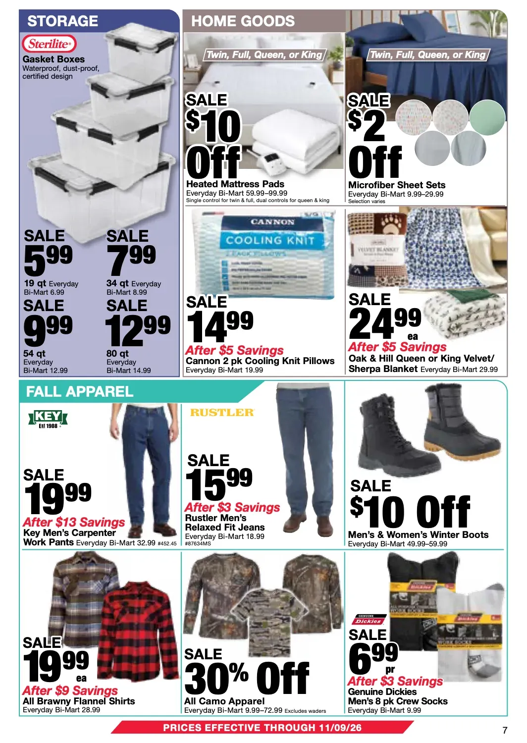 Weekly ad Current Bi-Mart leaflet valid from Tuesday 10/27/2026 to Monday 11/09/2026 from October 27 to November 9 2026 - Page 7