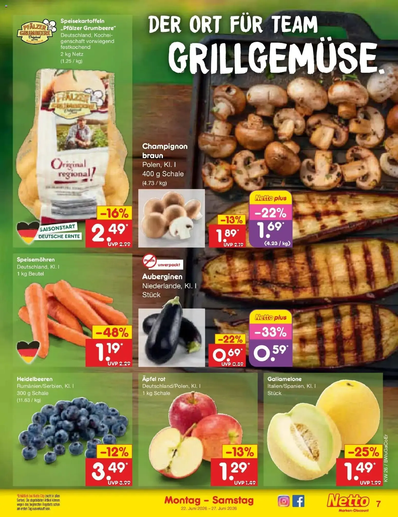 Netto Marken-Discount Prospekt Bitterfeld-Wolfen (ab 22.06.2026) » Angebote von 22. Juni bis 27. Juni 2026 - Prospekt seite 9