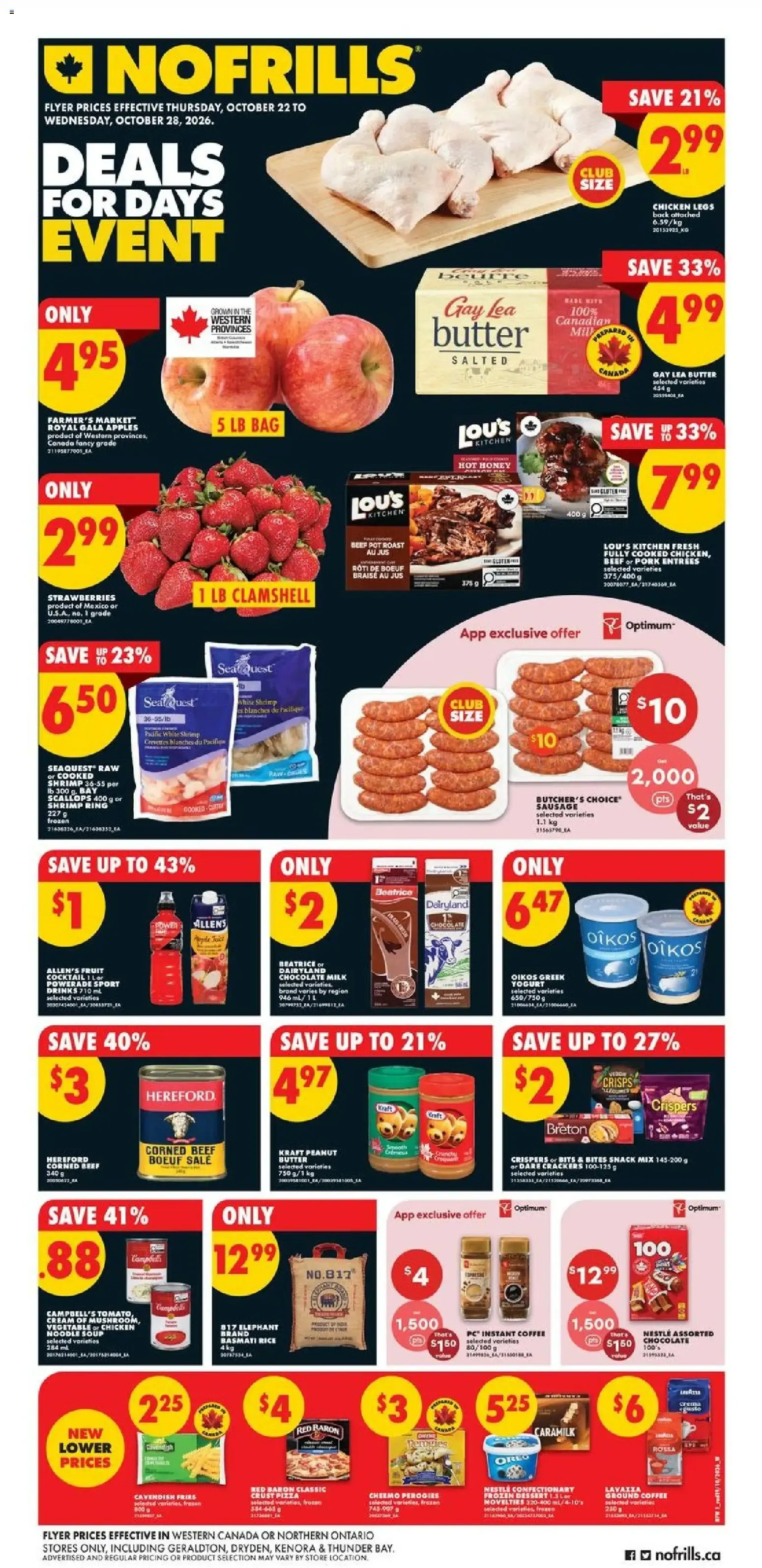 No Frills weekly flyer - AB from Oct 22, 2026 > weekly specials & deals