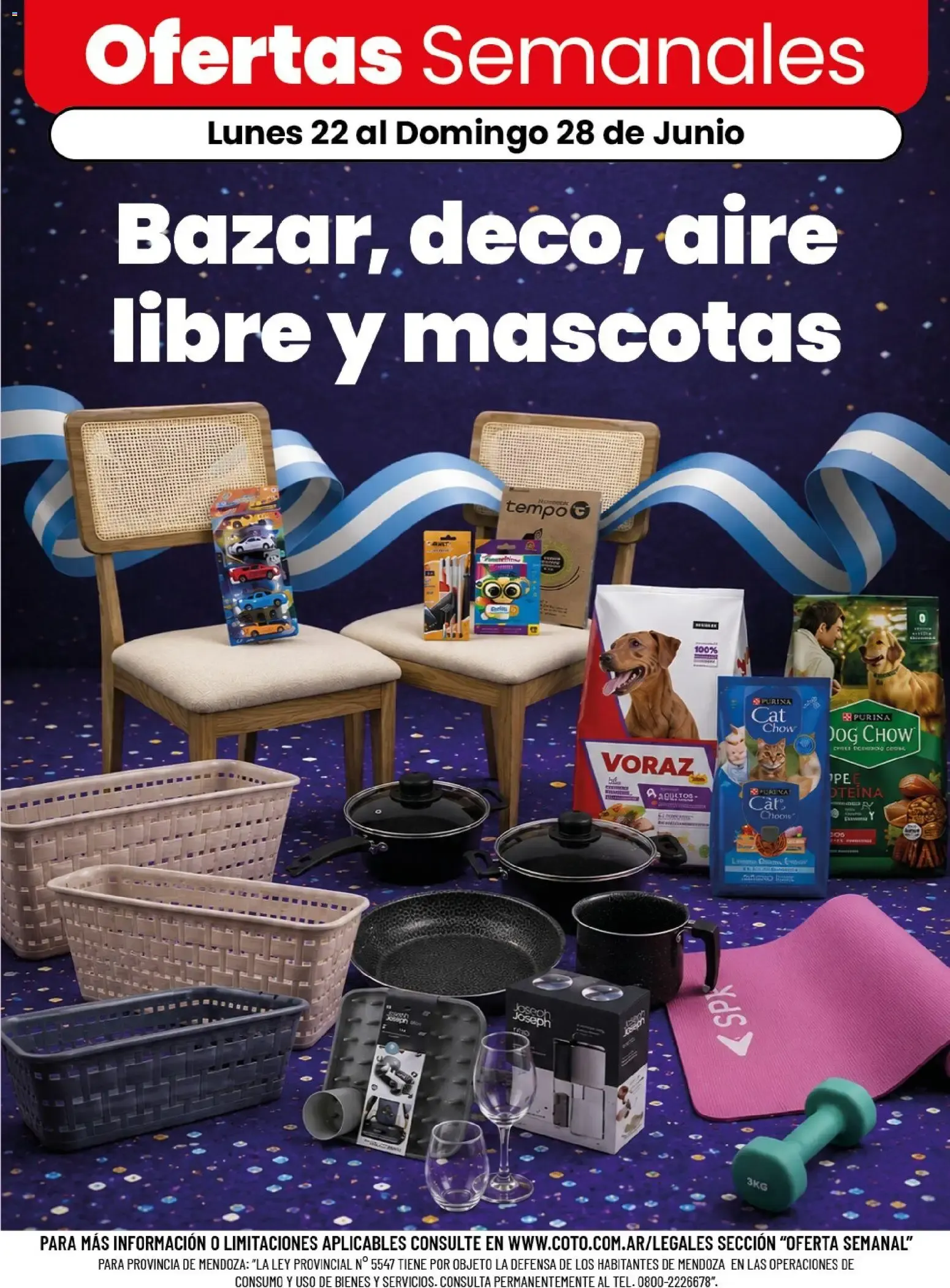 Ofertas de Coto - Bazar, deco, aire libre y mascotas || del 22/06/2026 - 28/06/2026 || Descuentos 22 de junio al 28 de junio 2026 - Página 1 del catálogo
