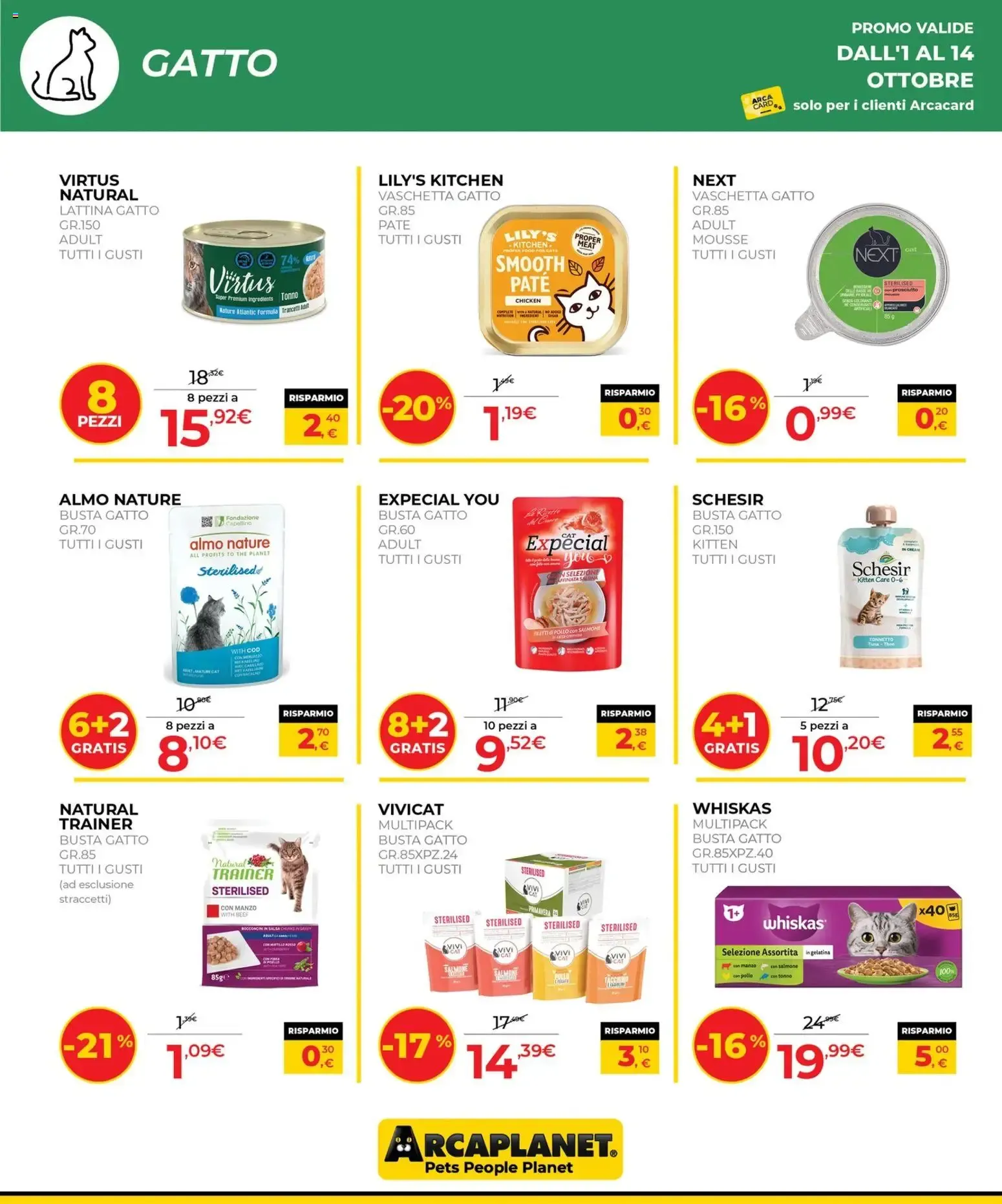 Arcaplanet volantino anteprima dal 01/10 2026 - offerte settimana da 1 ottobre a 14 ottobre di 2026 - Pagina del volantino 10