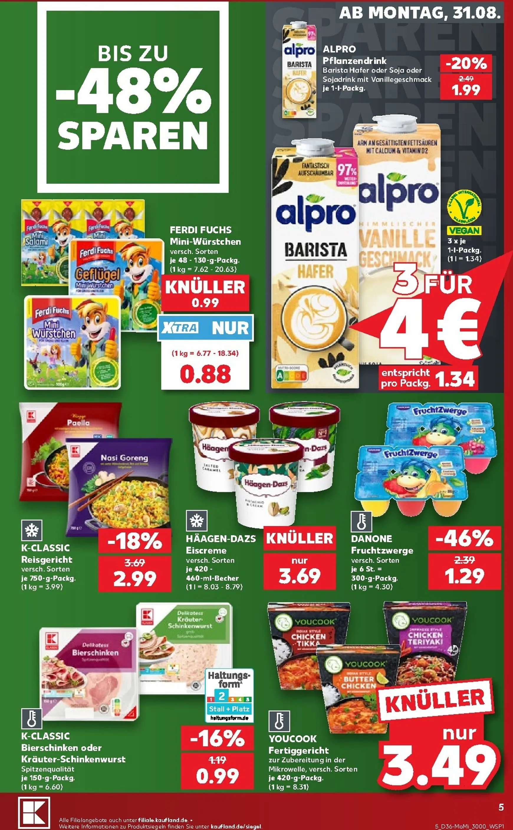 Kaufland - Richtig Sparen Prospekt – von Montag 31.08.2026 bis Mittwoch 02.09.2026 von 31. August bis 2. September 2026 - Prospekt seite 5