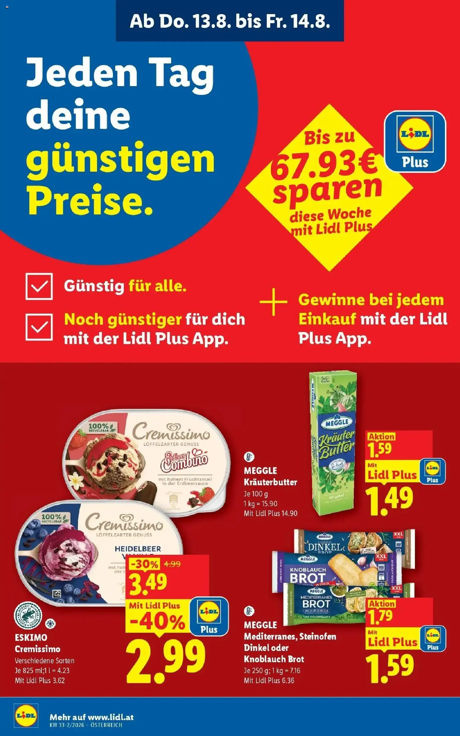 Mit Lidl Plus Österreichs günstigste Preise* von 13. August bis 14. August 2026 - Flugblätt seite 2