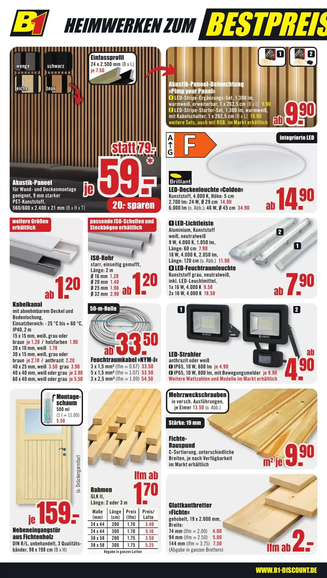 B1 Discount Baumarkt Prospekt woche 34 von 22. August bis 28. August 2026 - Prospekt seite 4
