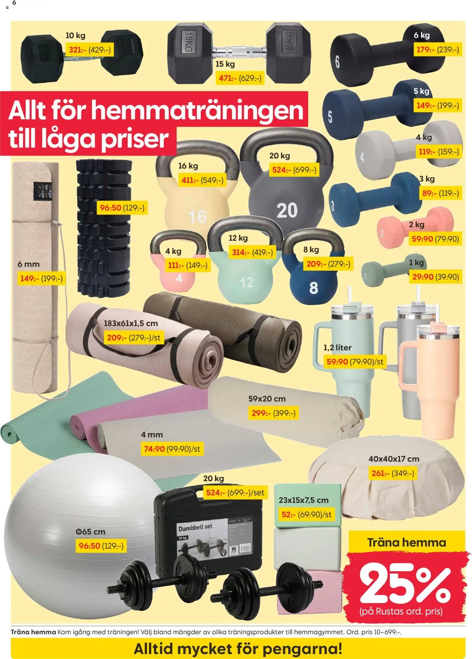 Rusta erbjudanden från 28/09/2026 - 04/10/2026 > Reklamblad nuvarande rabatter från 28 september till 4 oktober 2026 - Reklamblad sidor 6