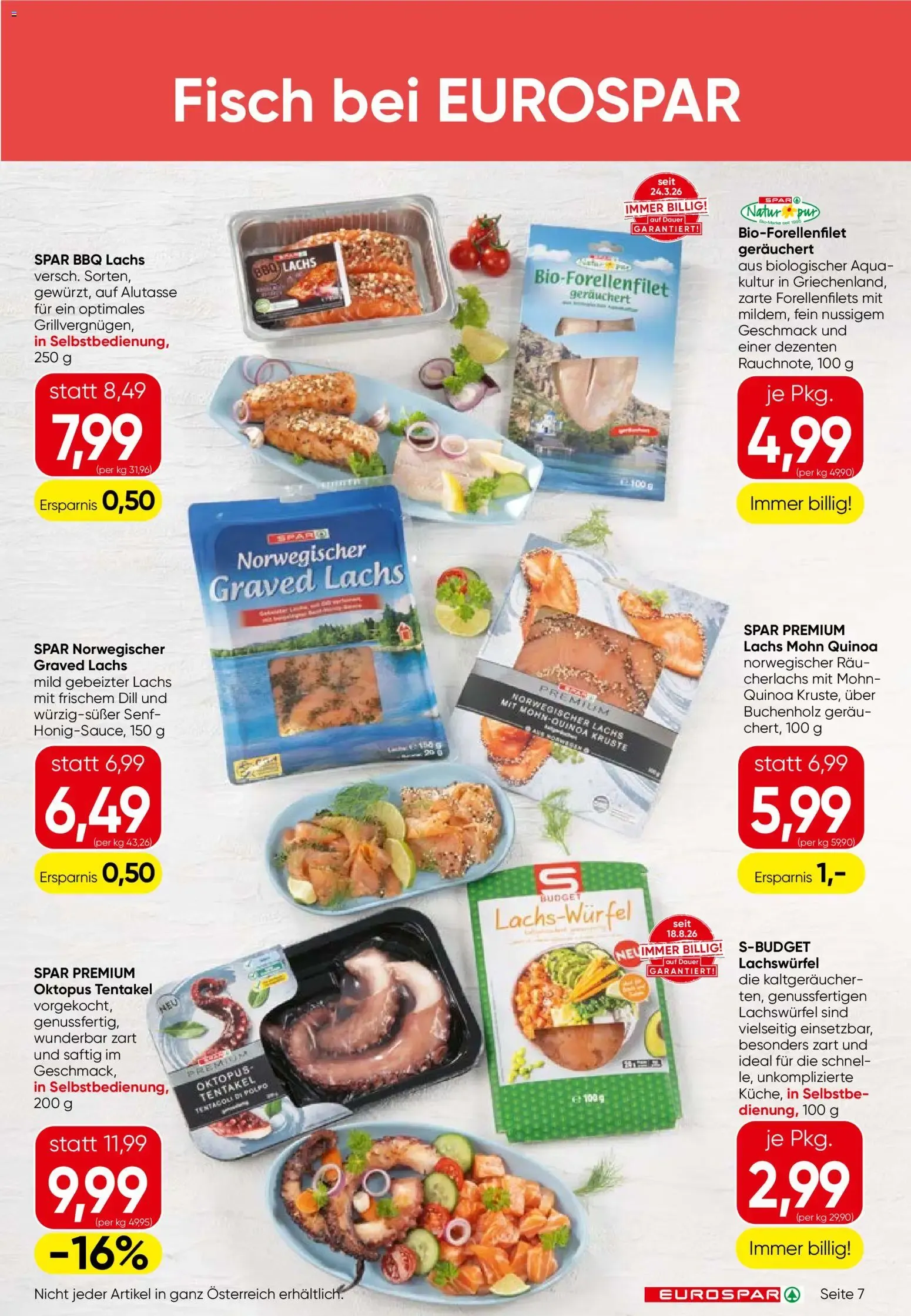 Eurospar Flugblatt von 22.10.2026 - Aktuelle Angebote von 22. Oktober bis 4. November 2026 - Flugblätt seite  7