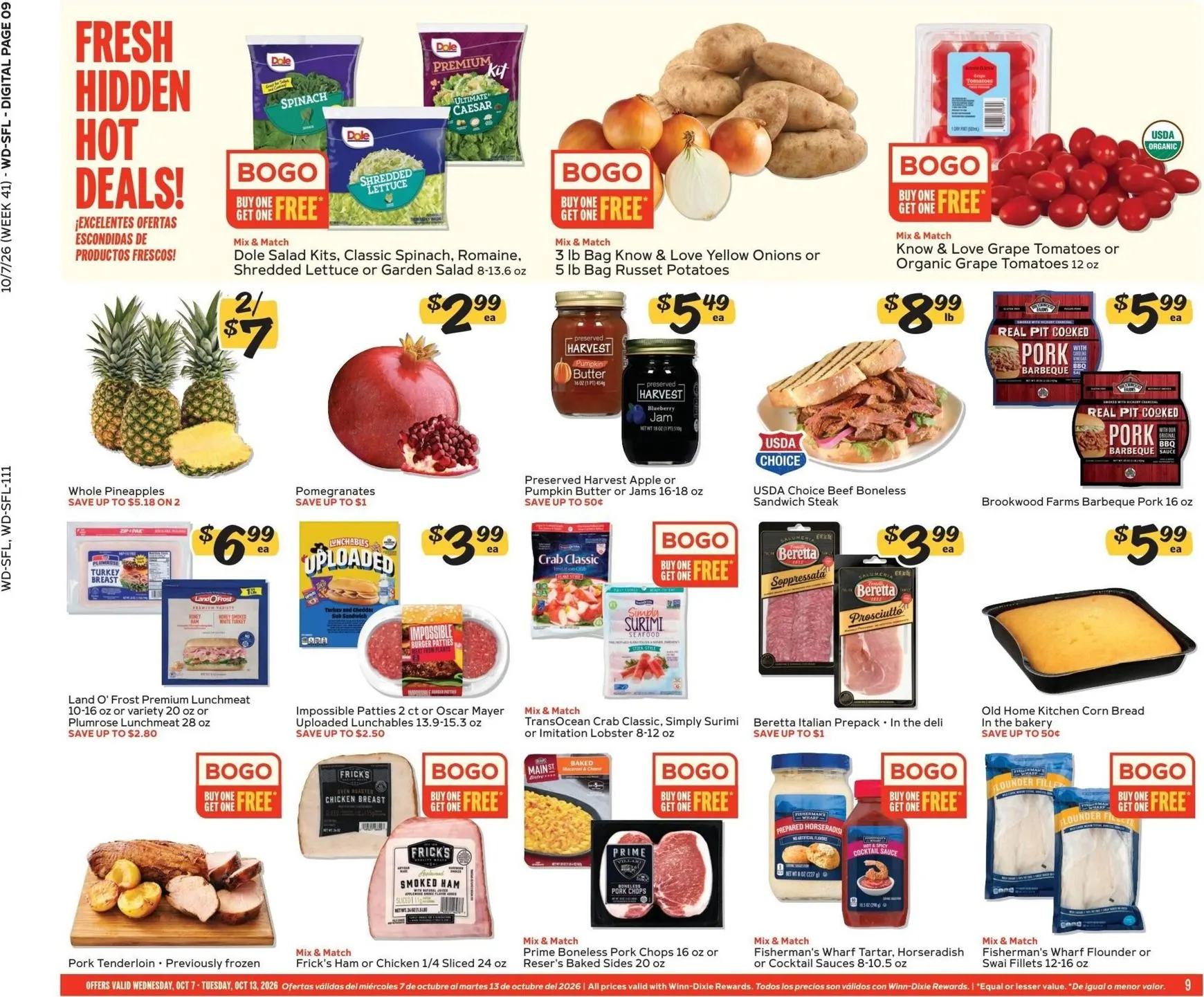 Weekly ad Current Winn-Dixie leaflet valid from Wednesday 10/07/2026 to Tuesday 10/13/2026 from October 7 to October 13 2026 - Page 9