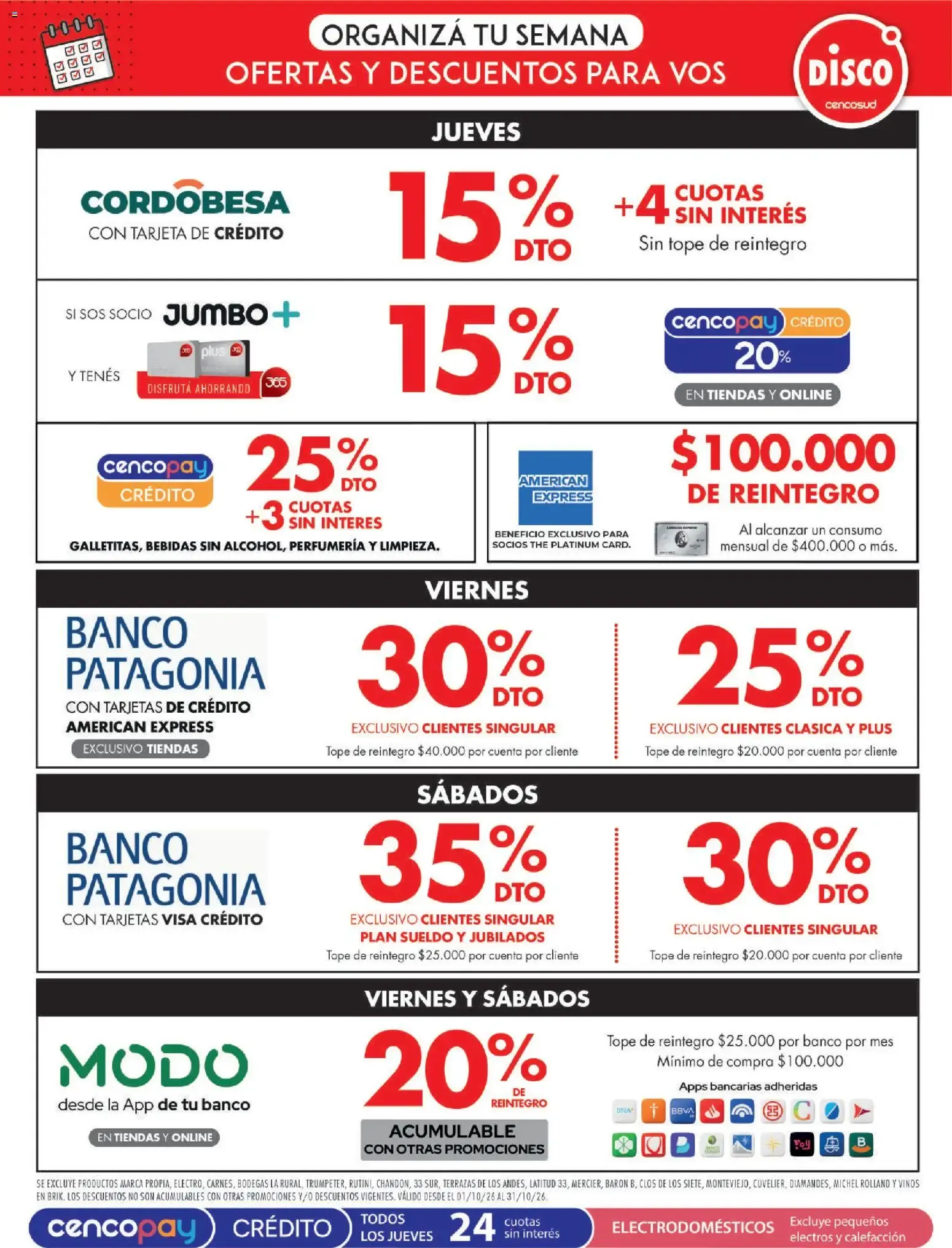 Ofertas de Disco Córdoba del 09/10/2026 - 11/10/2026 9 de octubre al 11 de octubre 2026 - Página 12 del catálogo