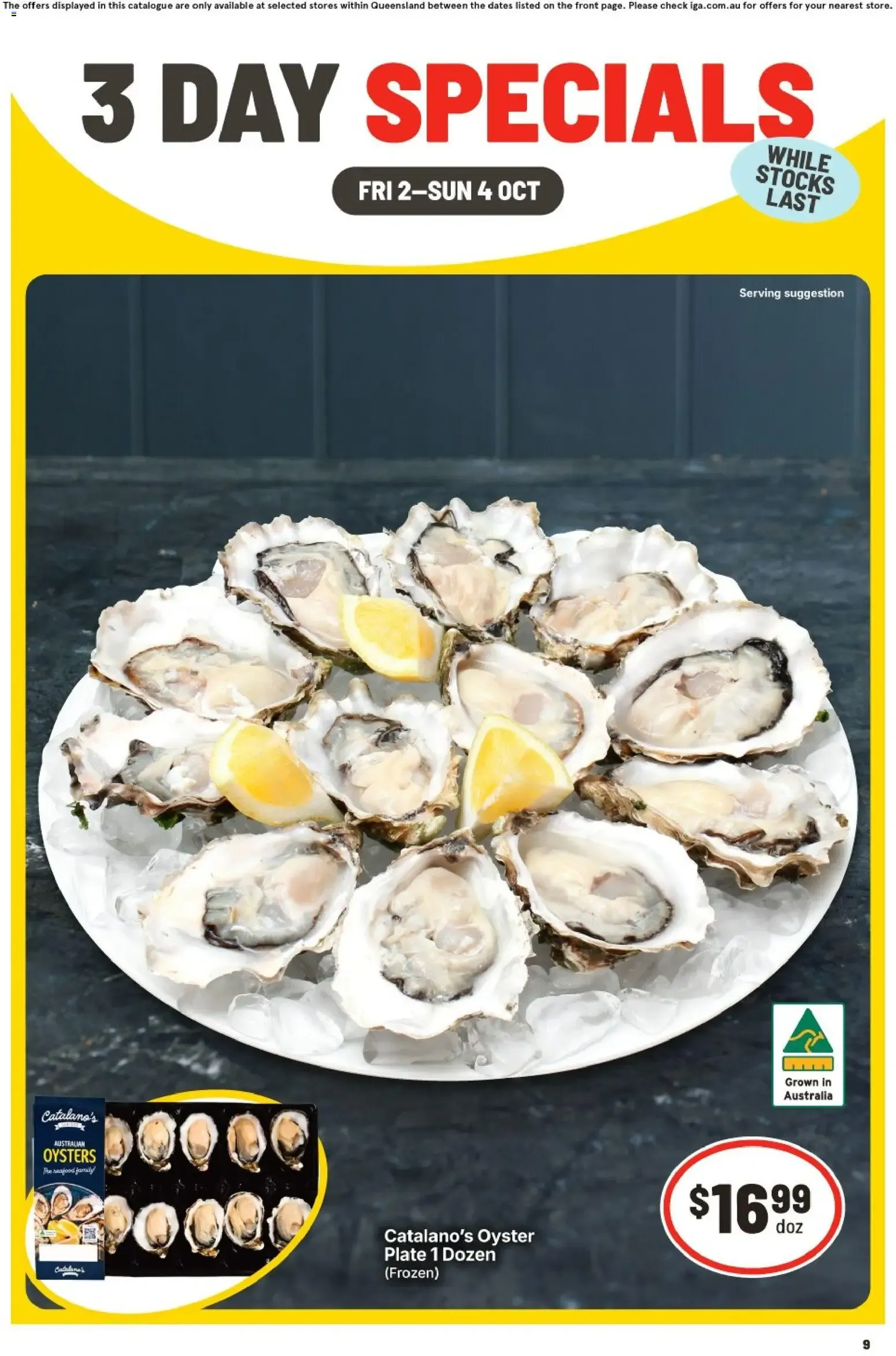IGA 3 Day Specials - Catalogue valid from 2 October to 4 October 2026 - page 1