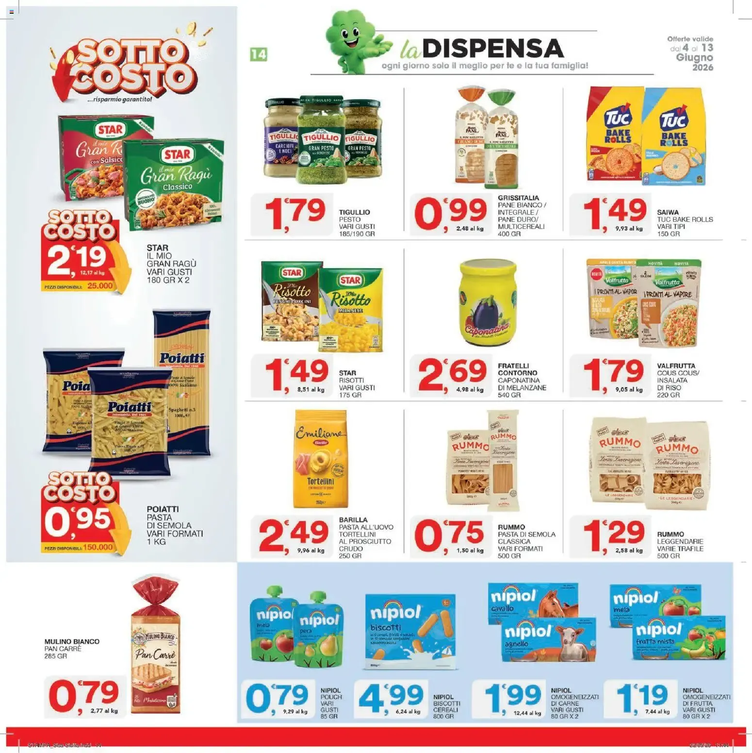 Nuovo SISA volantino dal 04/06/2026 > offerte anteprima 🛍️ da 4 giugno a 13 giugno di 2026 - Pagina del volantino 14
