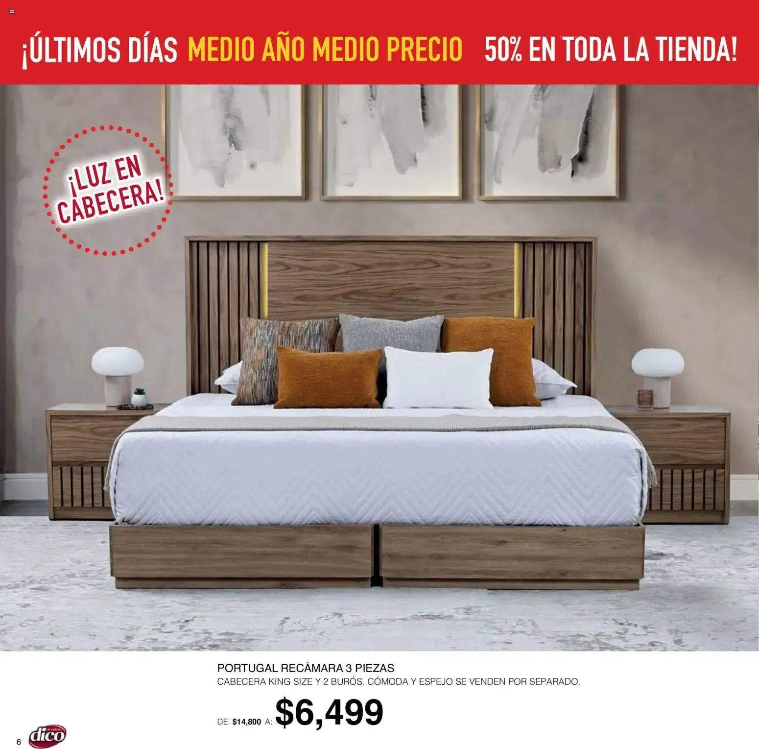 Catálogo de Muebles Dico: ¡Últimos Días! Medio Año Medio Precio, 50% en toda la tienda 1 de octubre al 6 de octubre 2026 - Pagina 6