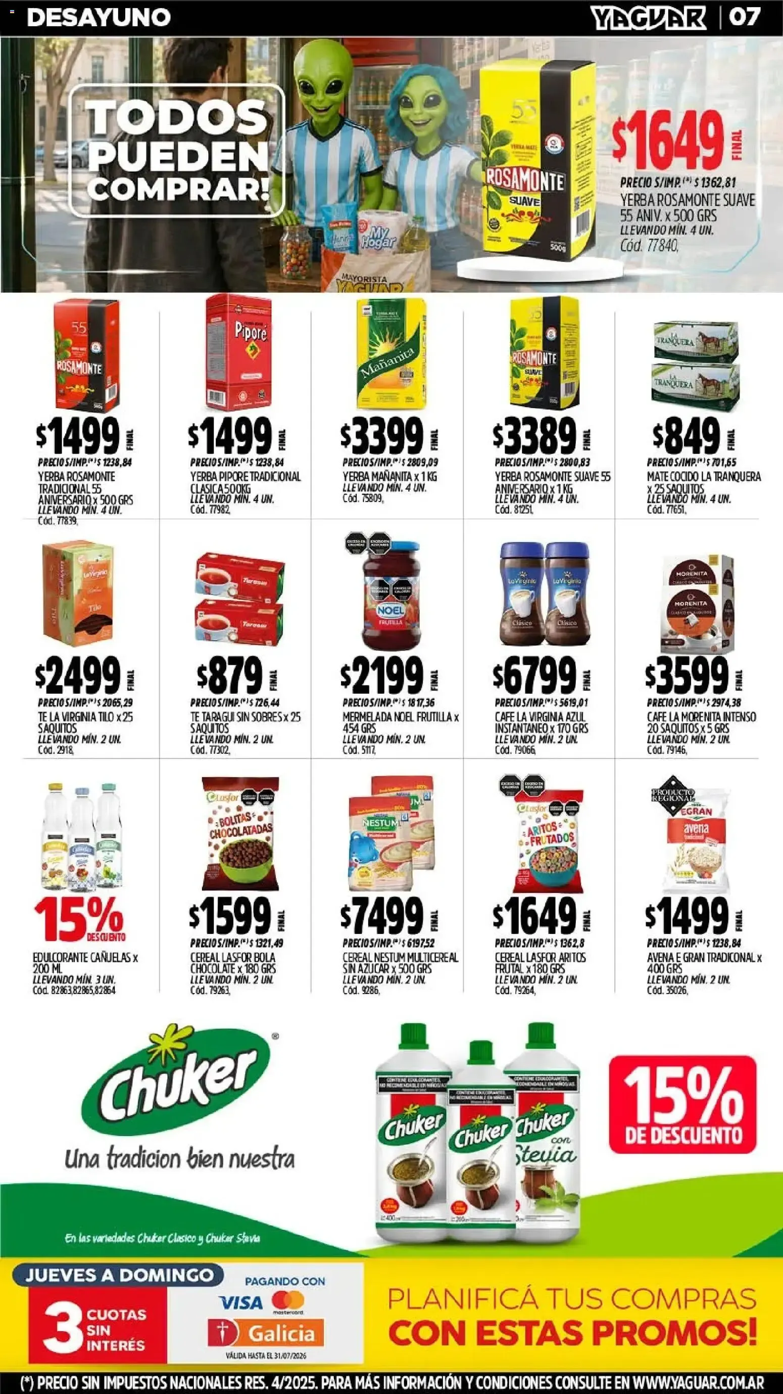 Ofertas de Yaguar - Oferta Semanal Neuquen del 06/07/2026 - 12/07/2026 6 de julio al 12 de julio 2026 - Página 9 del catálogo